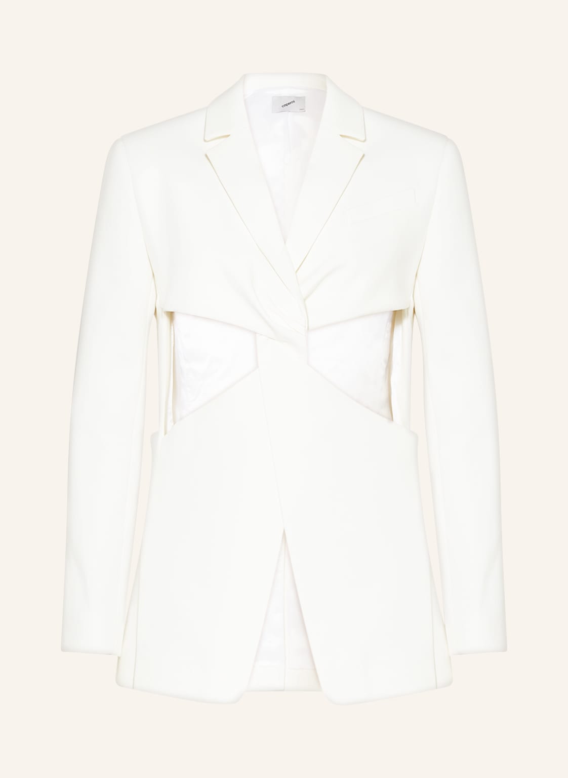 Image of Coperni Blazer Mit Cut-Outs weiss