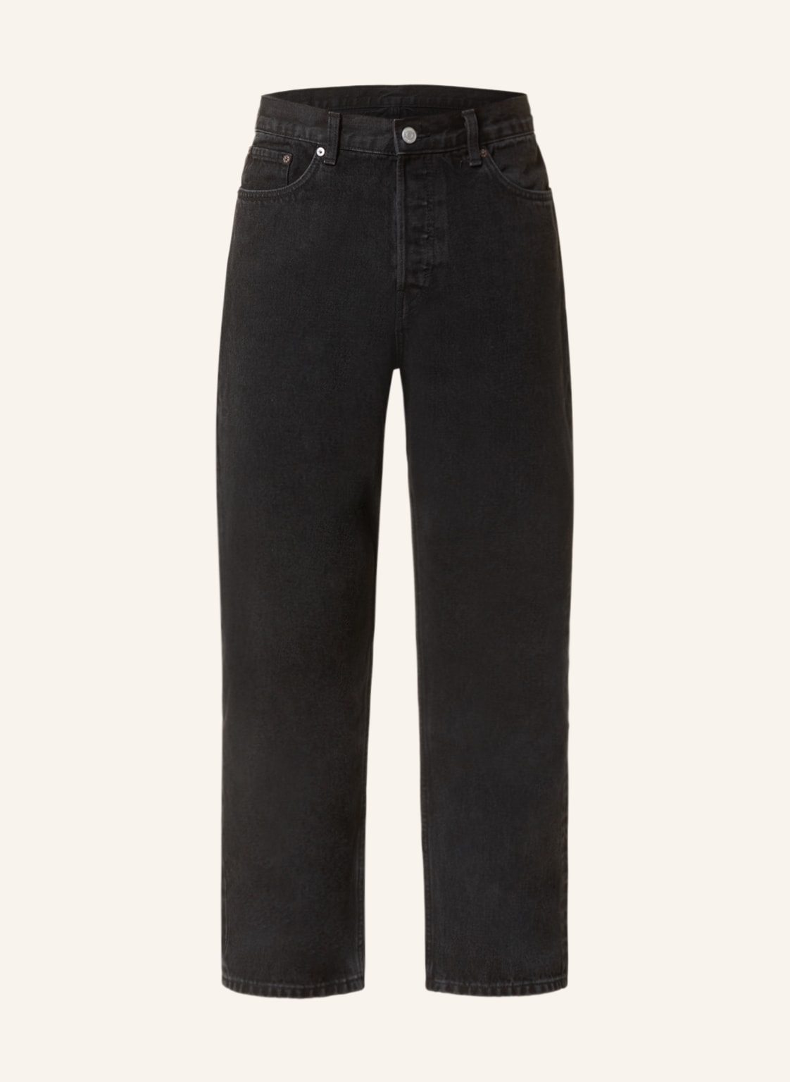 Image of Weekday Jeans Space Straight Fit schwarz