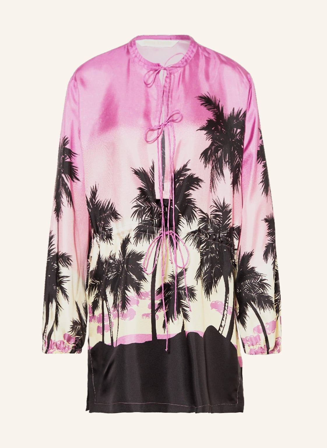 Image of Palm Angels Seidenkleid violett