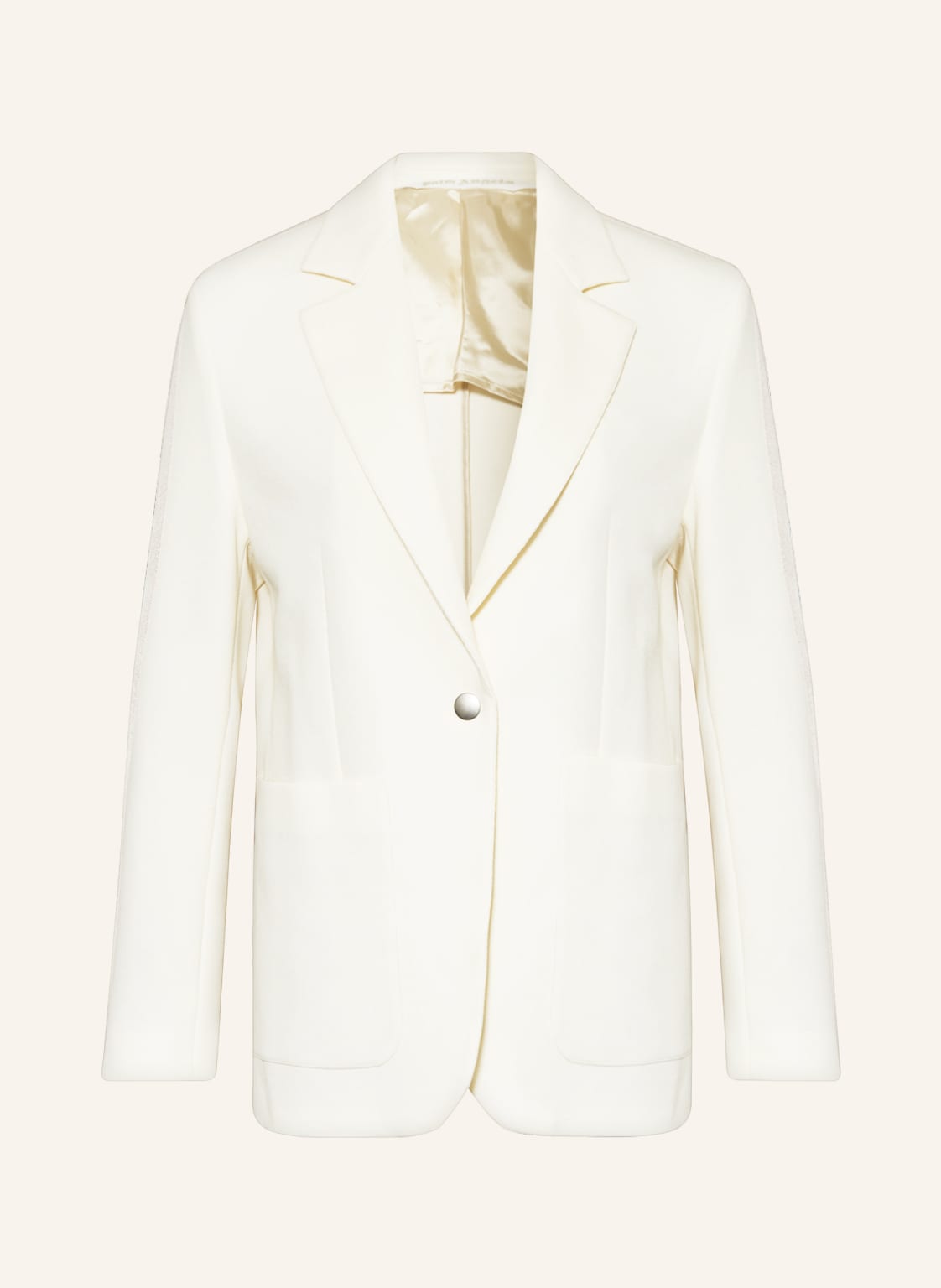 Image of Palm Angels Sweatblazer Mit Galonstreifen weiss