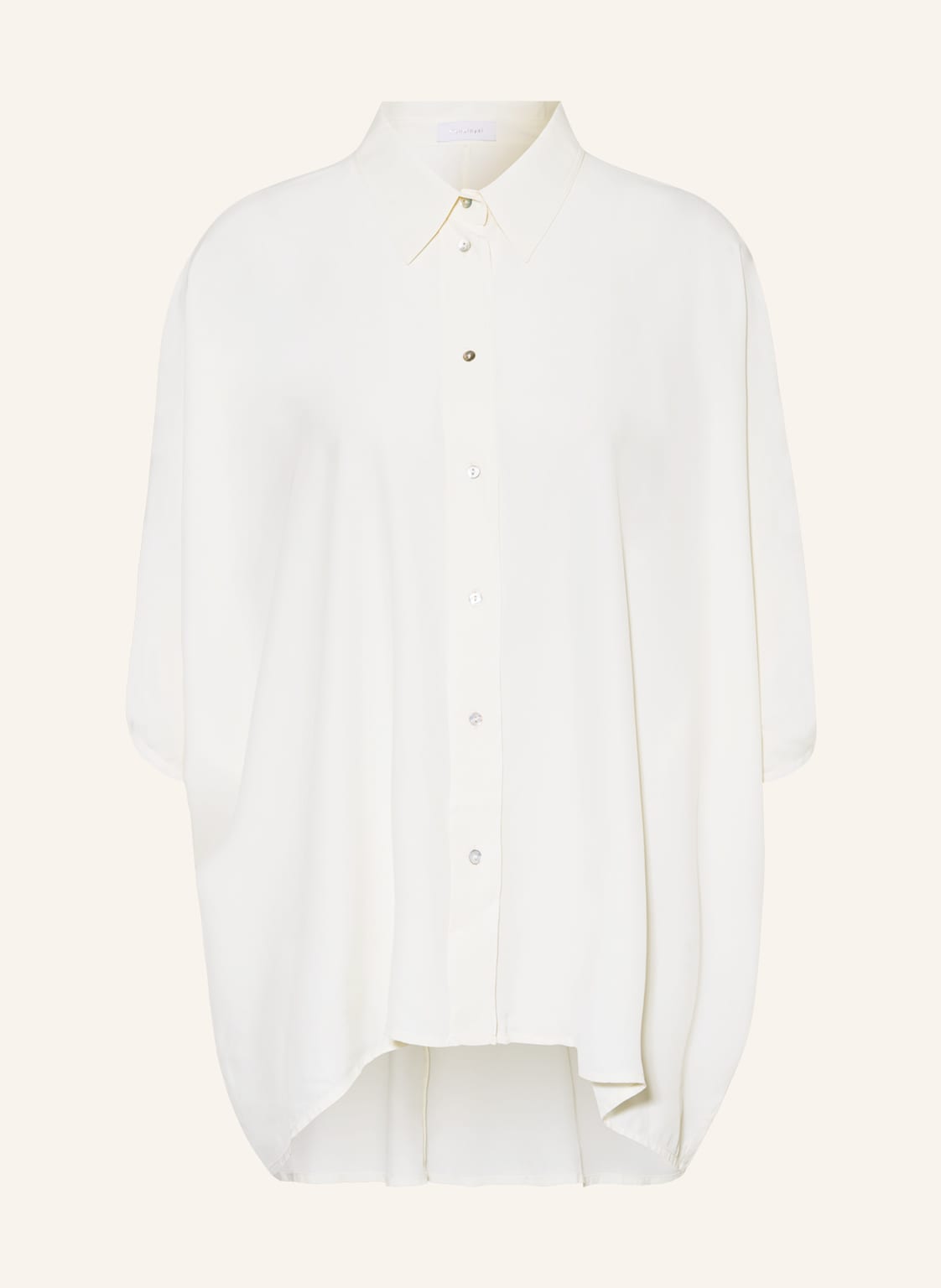 Image of Rich&Royal Oversized-Hemdbluse Mit 3/4-Arm weiss