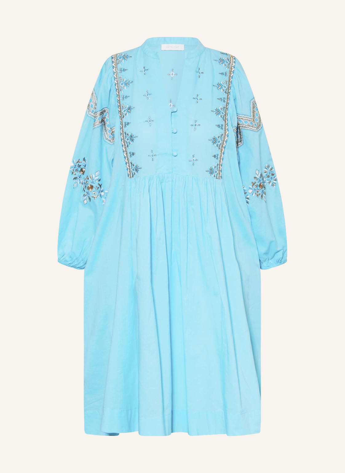 Image of Rich&Royal Kleid Mit 3/4-Arm blau