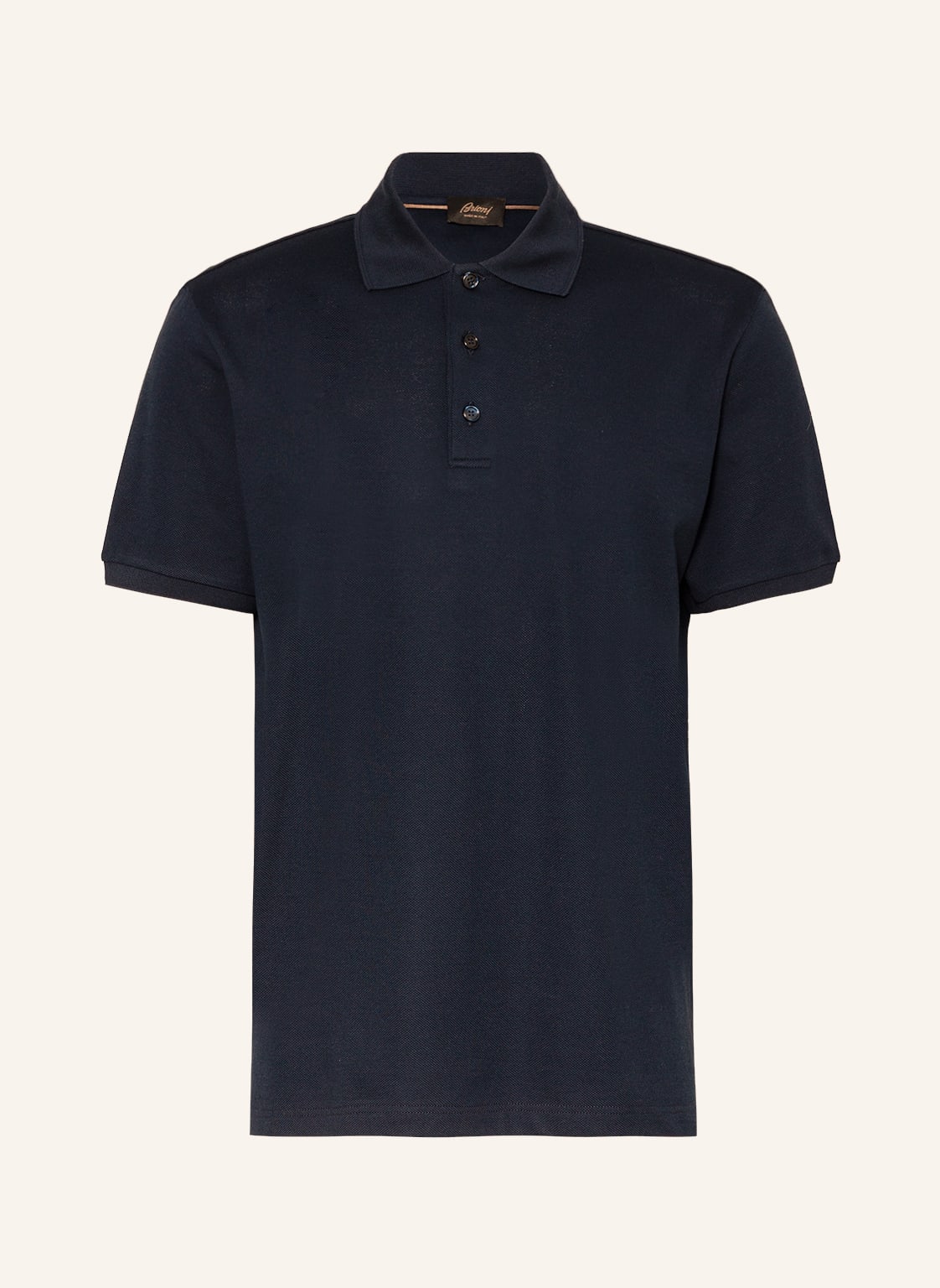 Image of Brioni Piqué-Poloshirt blau