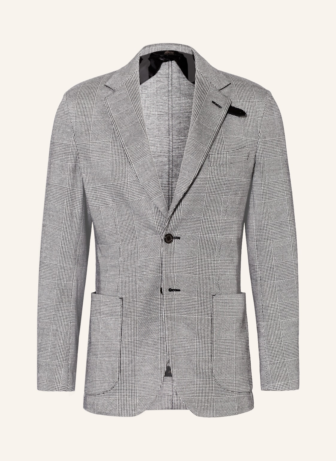 Image of Brioni Sakko Extra Slim Fit Mit Cashmere Und Leinen grau