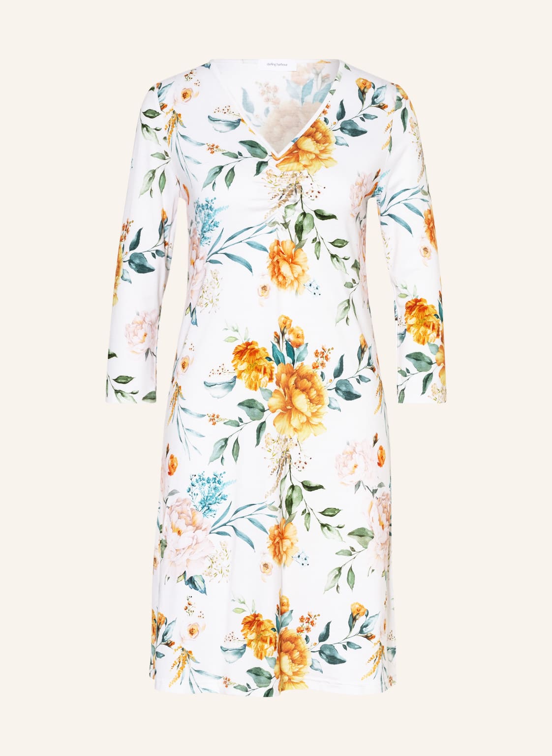 Image of Darling Harbour Nachthemd Mit 3/4-Arm weiss