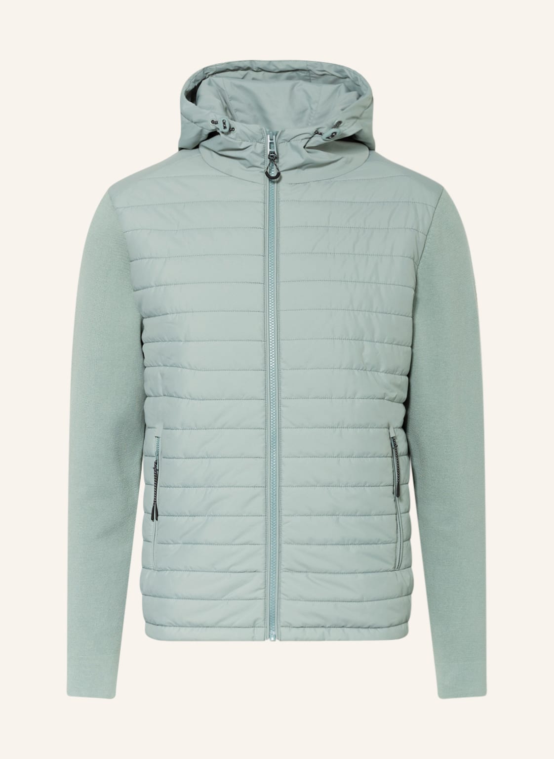 Image of Belstaff Strickjacke Vert Im Materialmix gruen