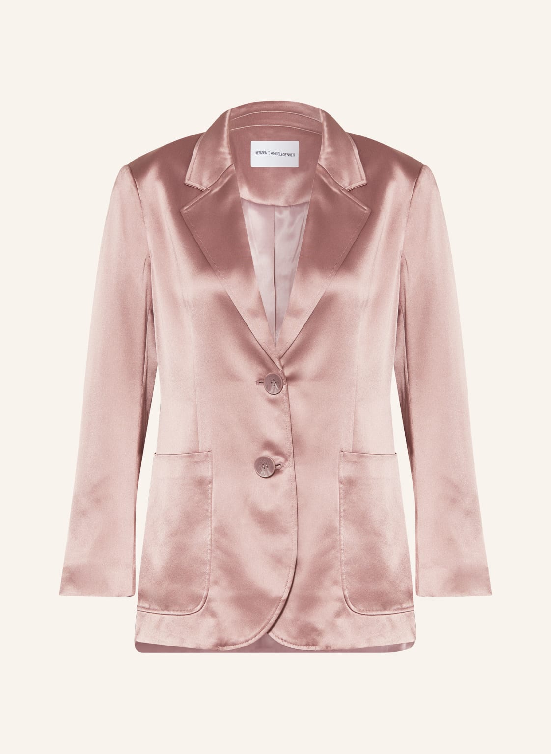 Image of Herzen's Angelegenheit Satinblazer rosa