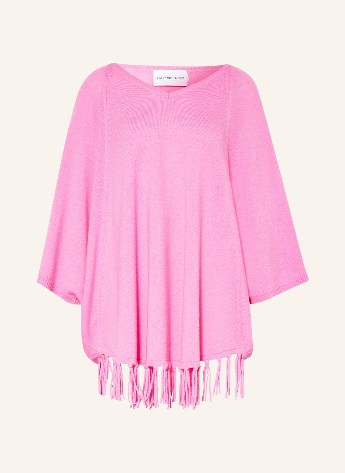 Image of Herzen's Angelegenheit Poncho Mit Cashmere pink
