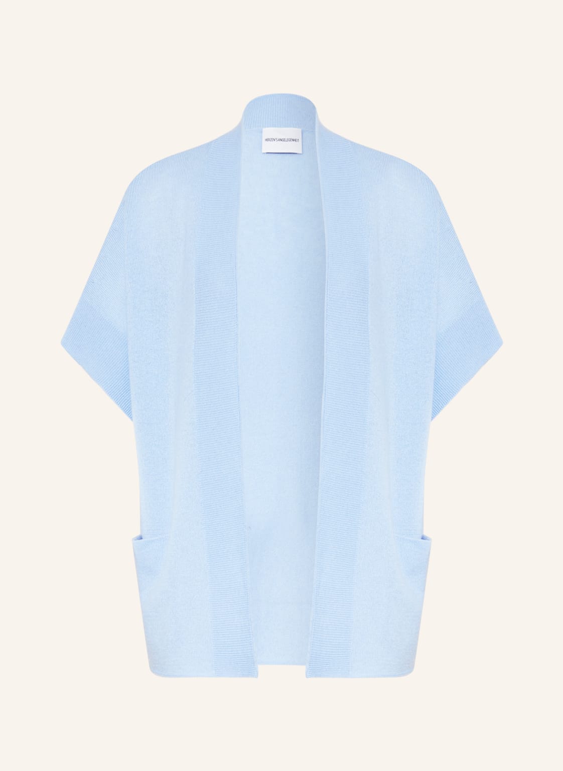 Image of Herzen's Angelegenheit Strickhülle Aus Cashmere blau