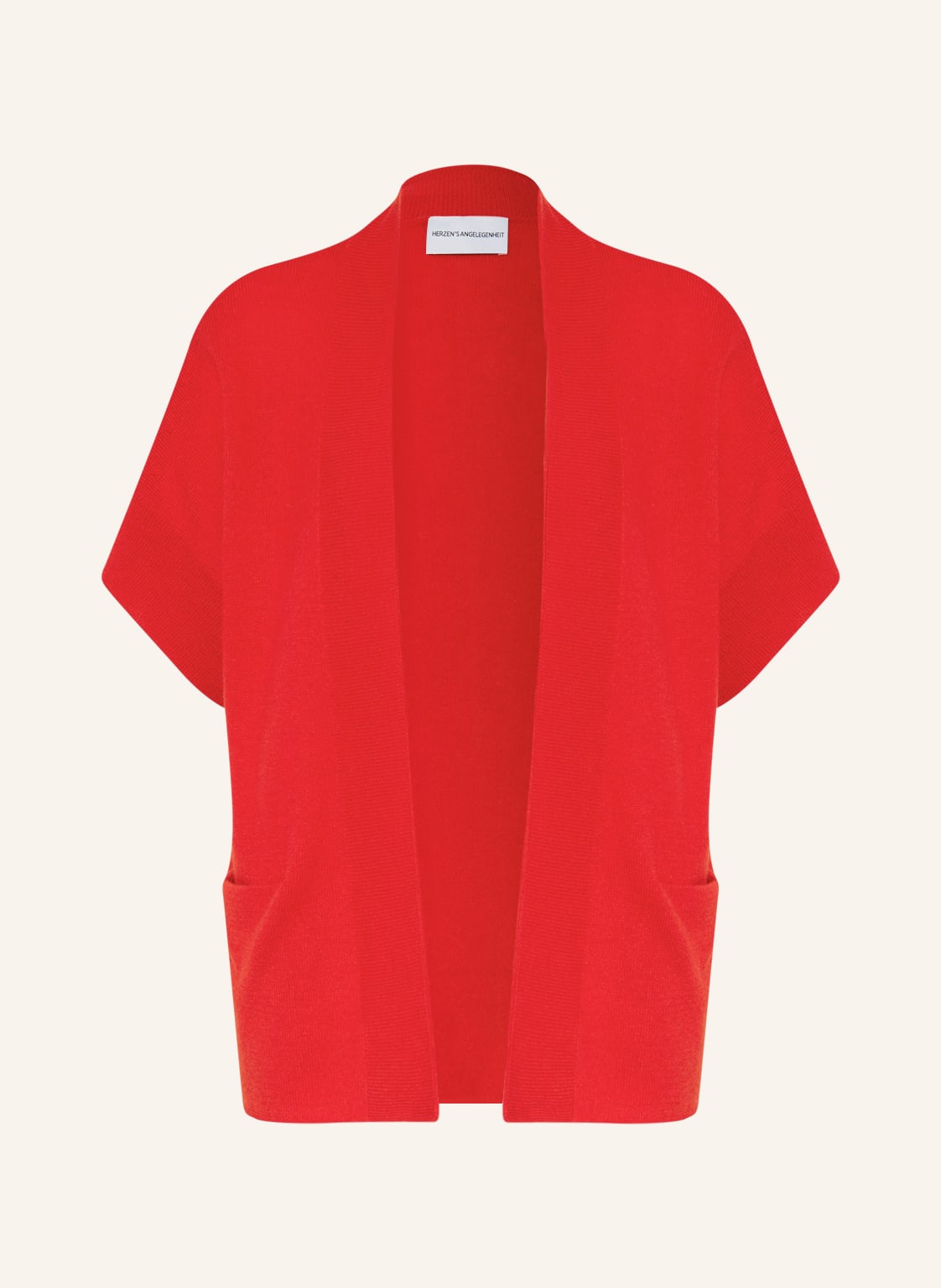 Image of Herzen's Angelegenheit Strickhülle Aus Cashmere rot