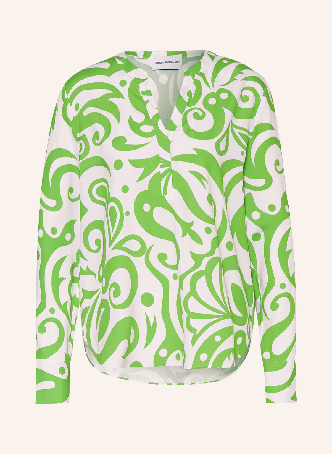 Image of Herzen's Angelegenheit Seidentunika gruen