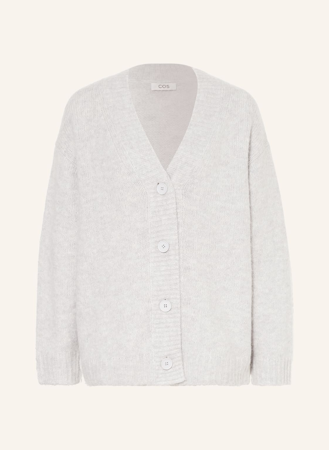 Image of Cos Strickjacke Mit Alpaka grau