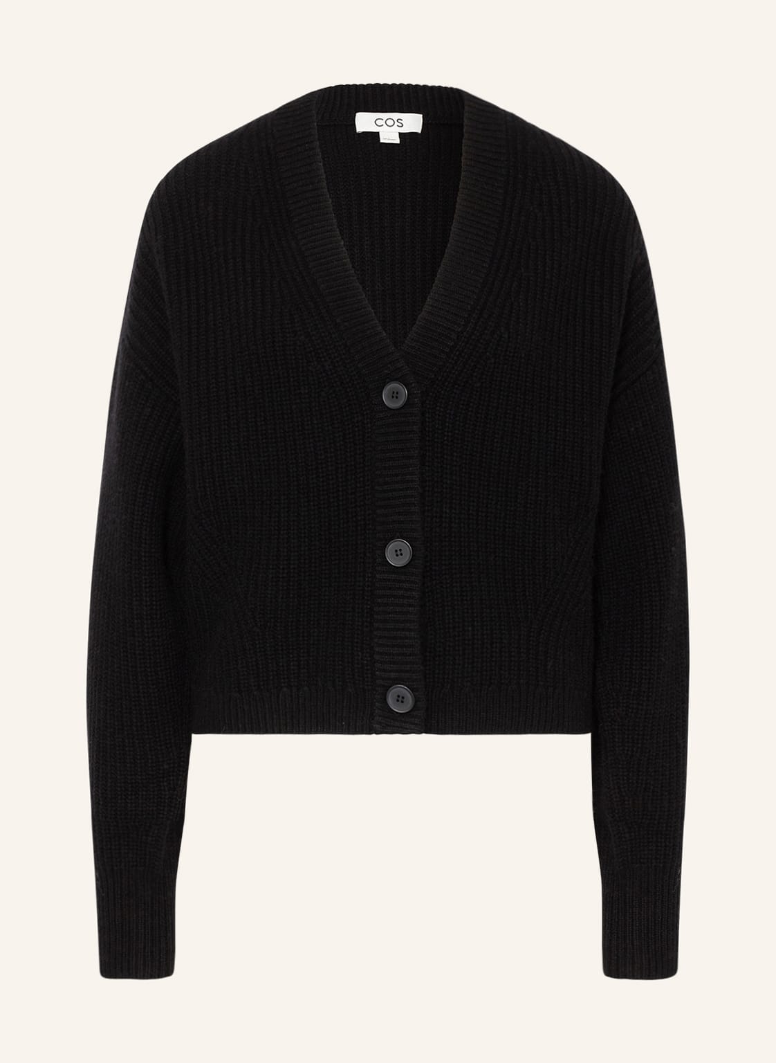 Image of Cos Strickjacke Mit Cashmere schwarz