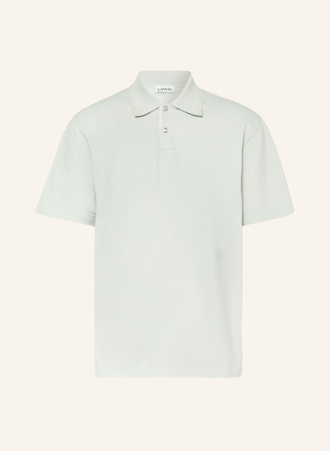 Image of Lanvin Piqué-Poloshirt gruen