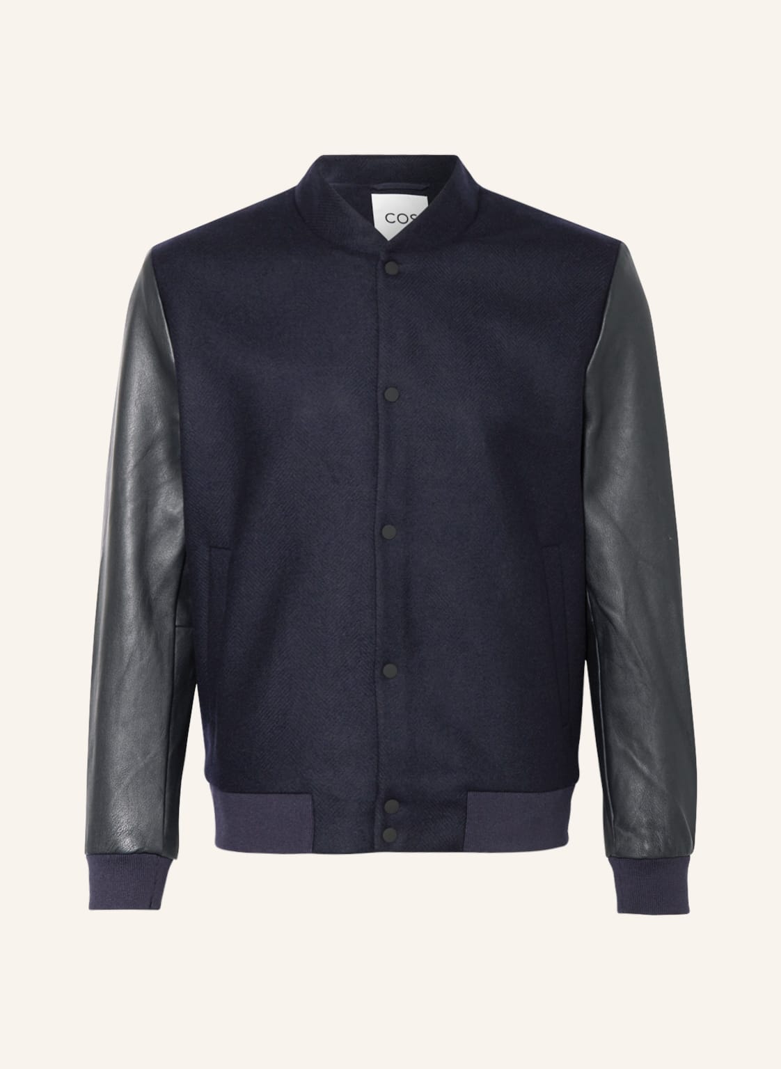 Image of Cos Blouson Im Materialmix blau