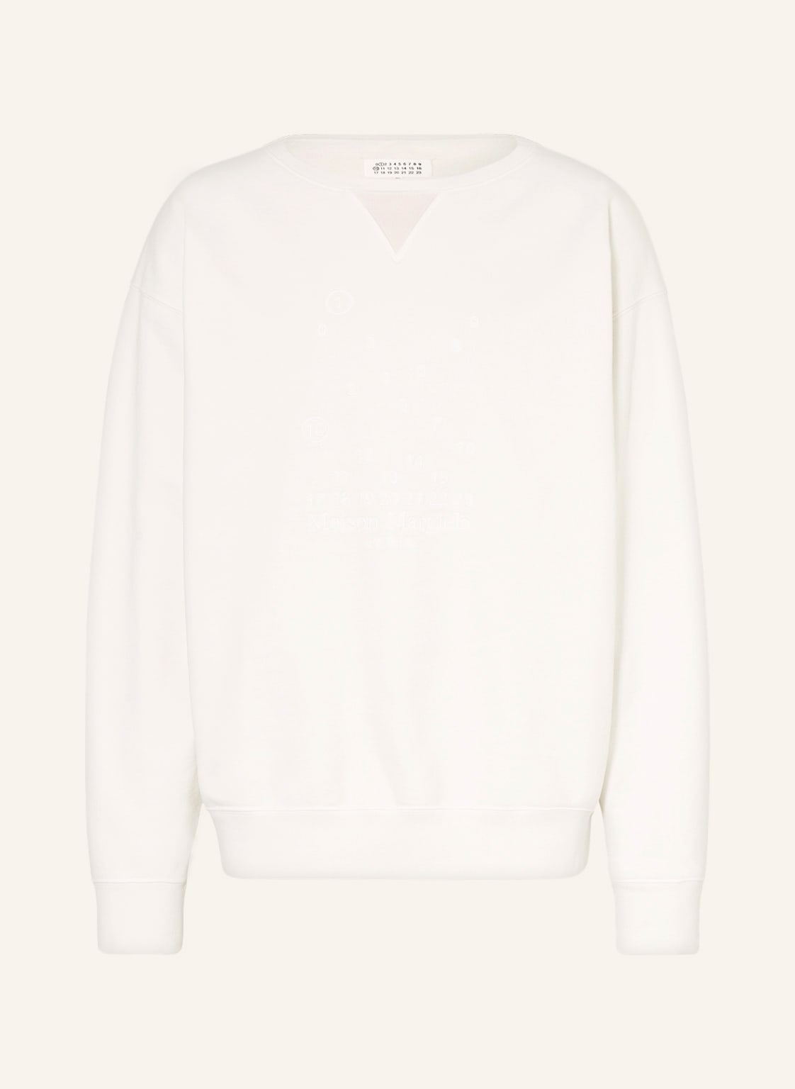 Image of Maison Margiela Oversized-Sweatshirt weiss