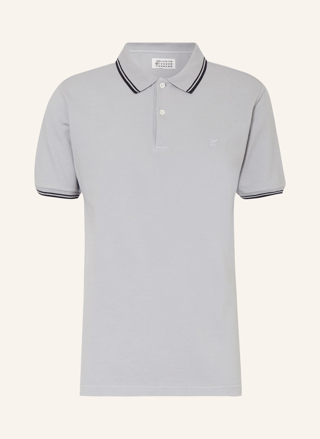 Image of Maison Margiela Piqué-Poloshirt grau