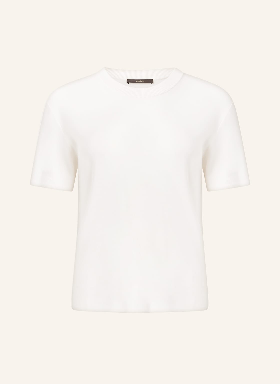 Image of Windsor. Strickshirt weiss