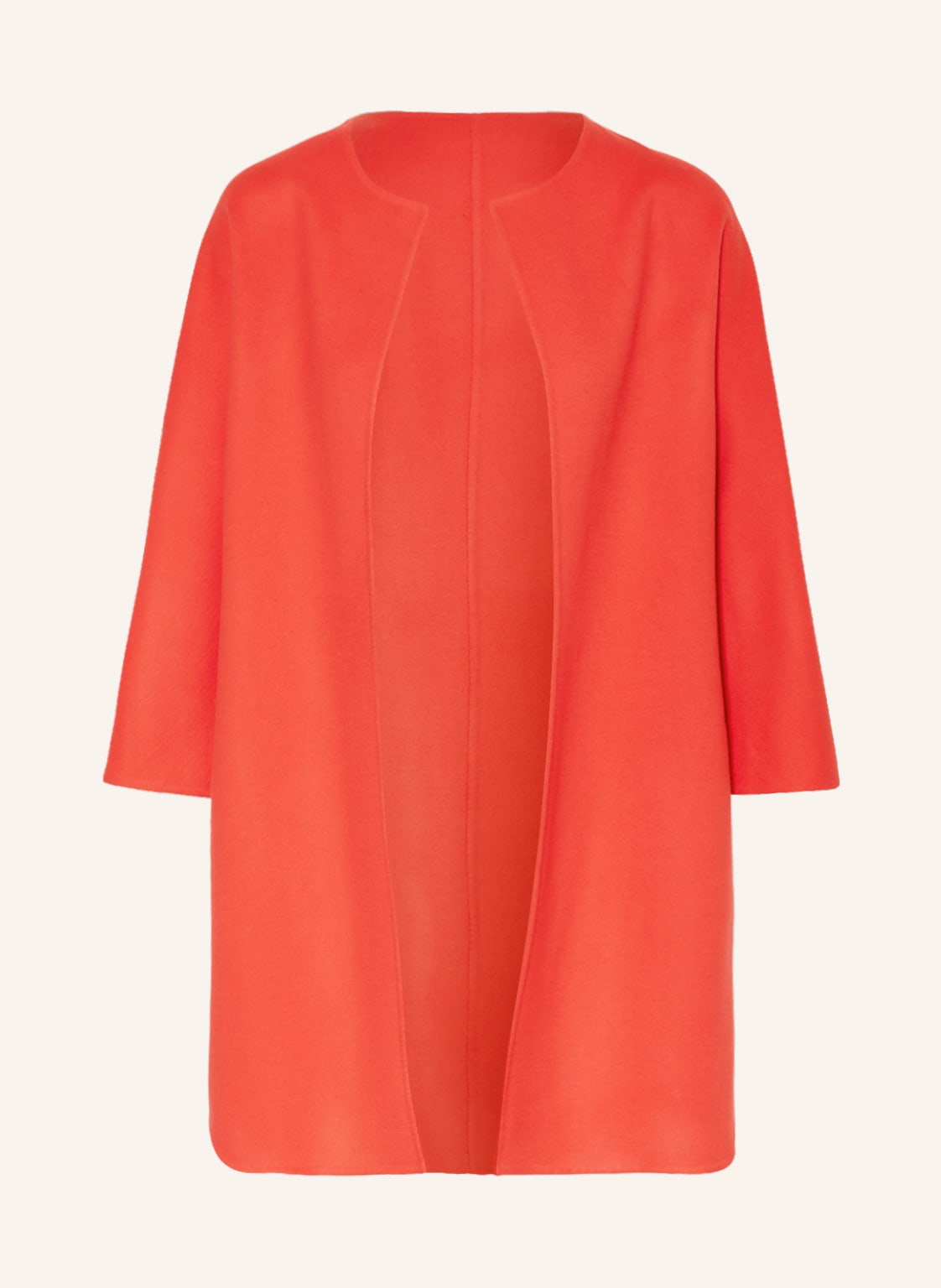 Image of Manzoni 24 Wollmantel Mit 3/4-Arm rot