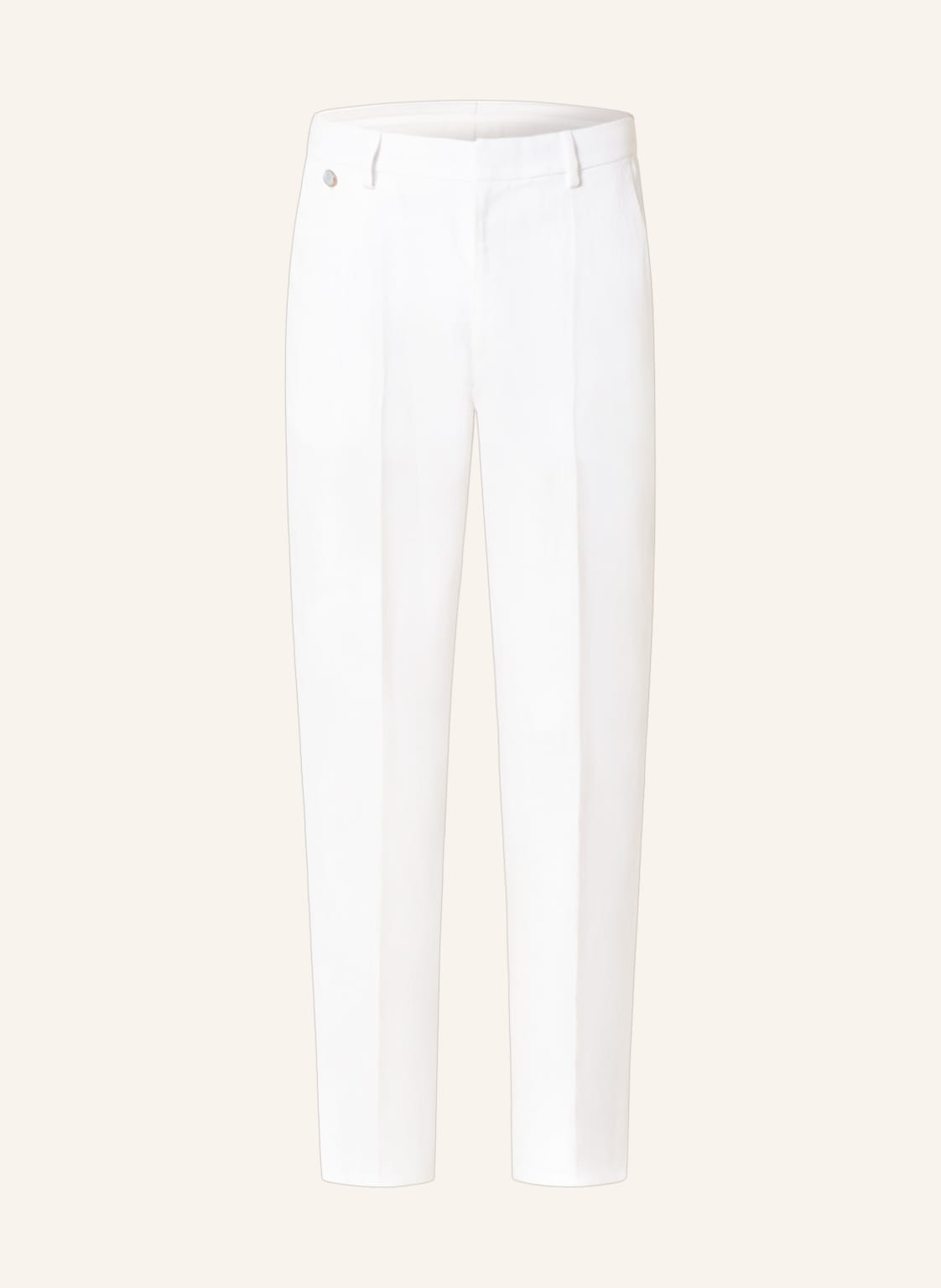 Image of Agnona Leinenhose Slim Fit weiss