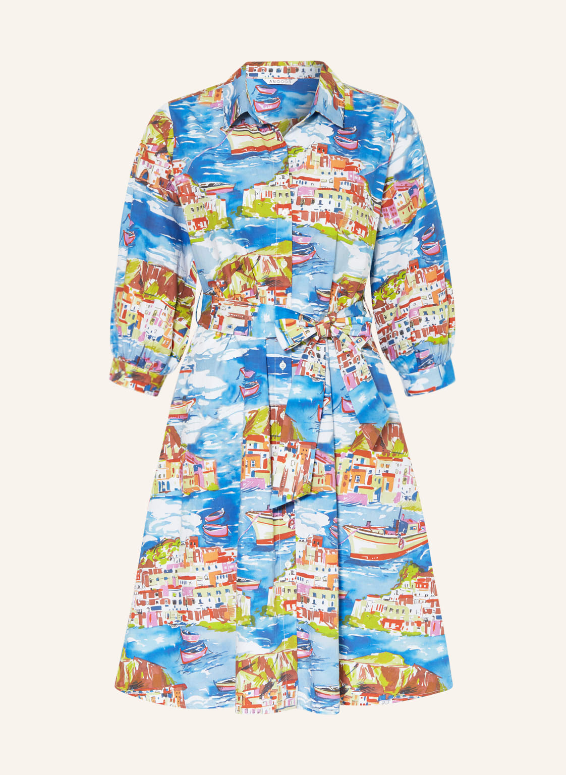 Image of Angoor Hemdblusenkleid blau