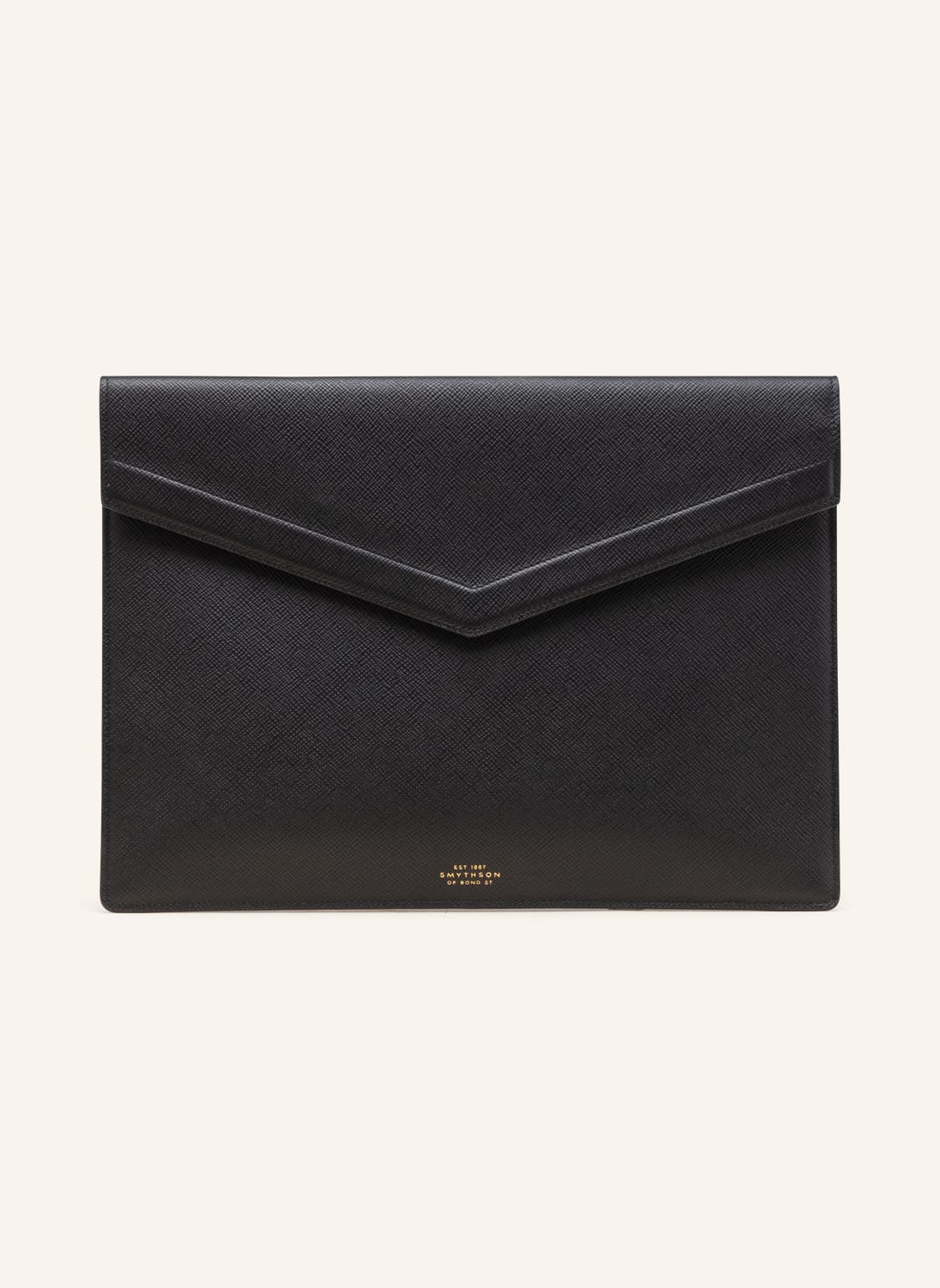 Image of Smythson Laptop-Hülle Panama schwarz