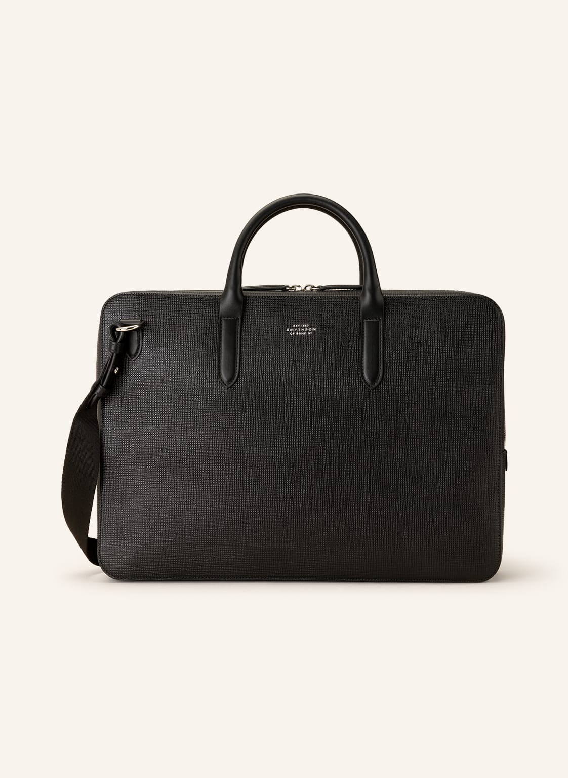 Image of Smythson Laptop-Tasche Panama schwarz