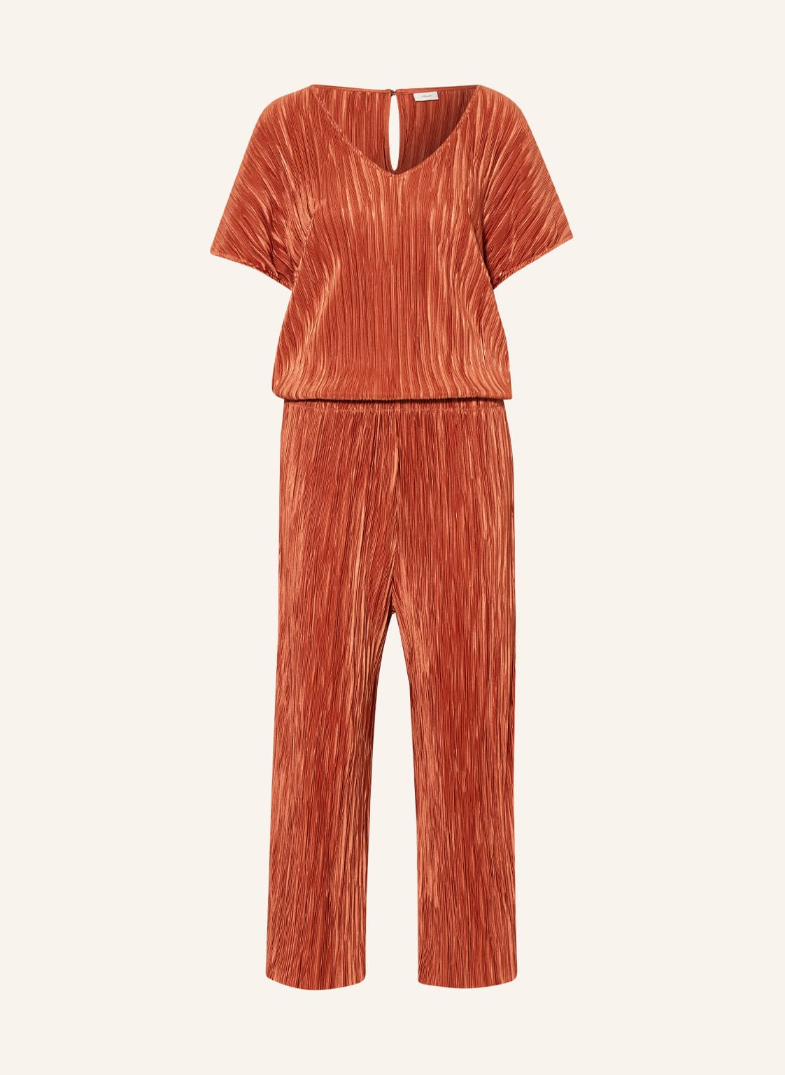 Image of S.Oliver Black Label Plissee-Jumpsuit orange