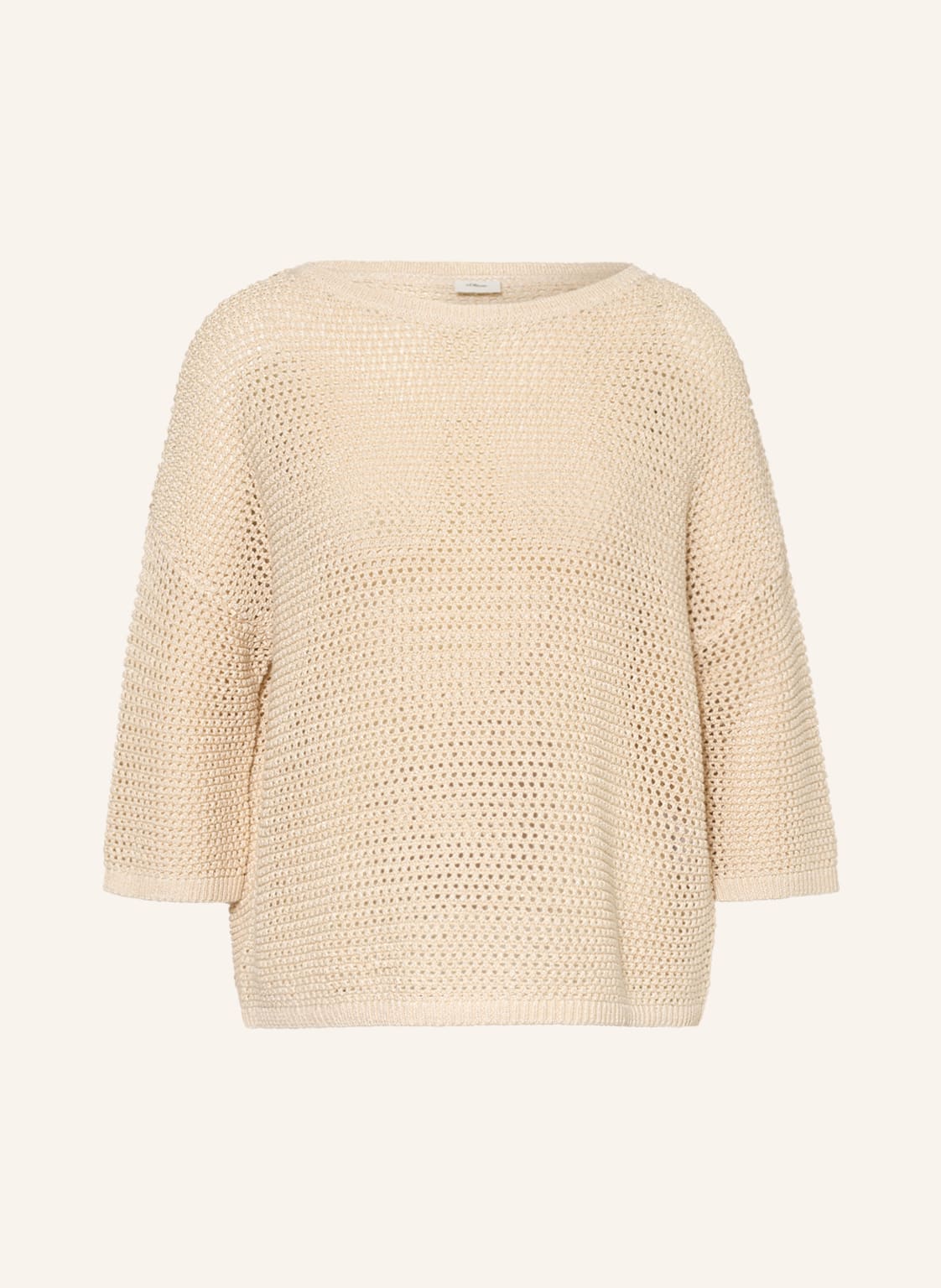 Image of S.Oliver Black Label Pullover Mit 3/4-Arm beige