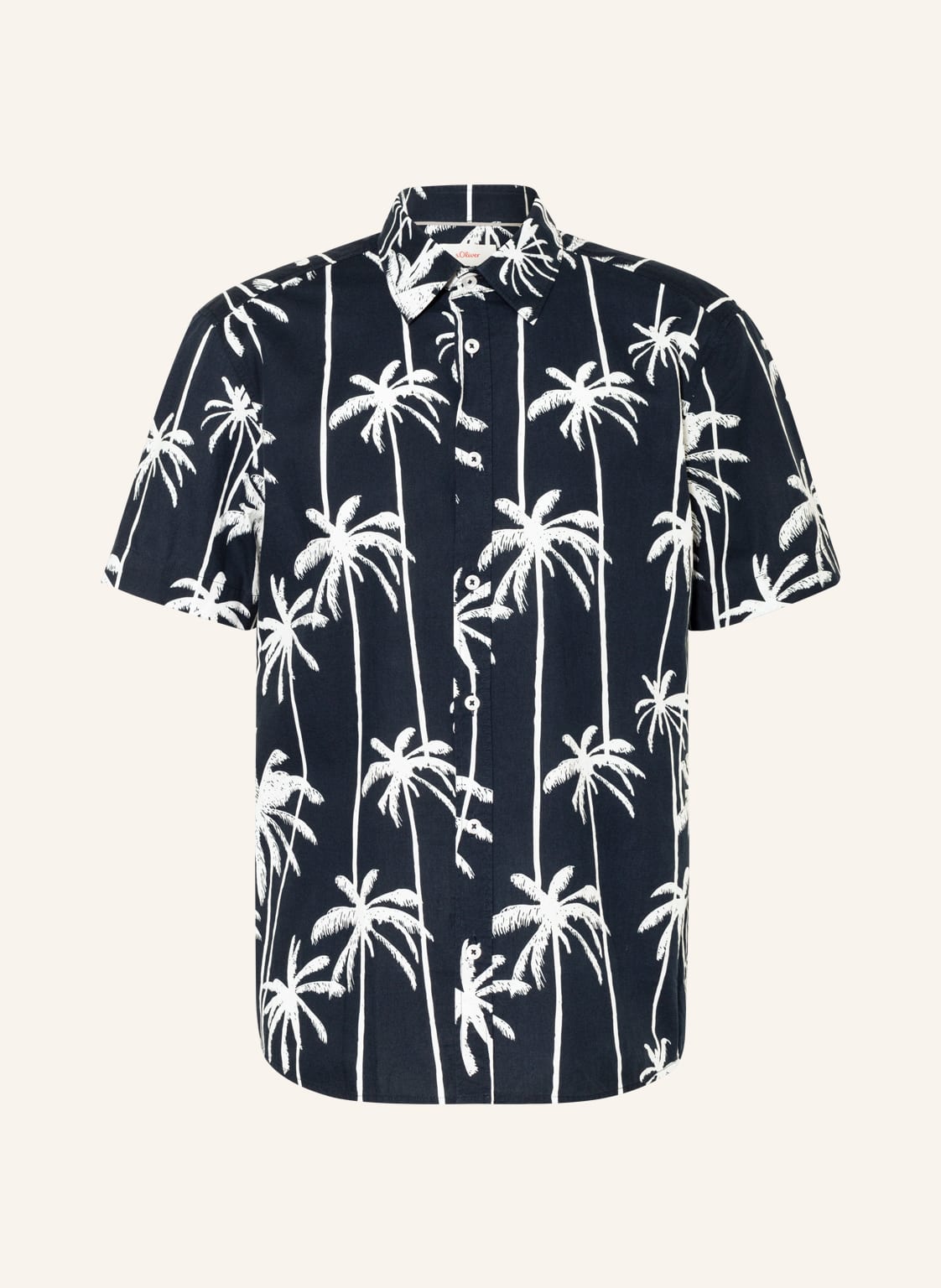 Image of S.Oliver Red Kurzarm-Hemd Comfort Fit blau