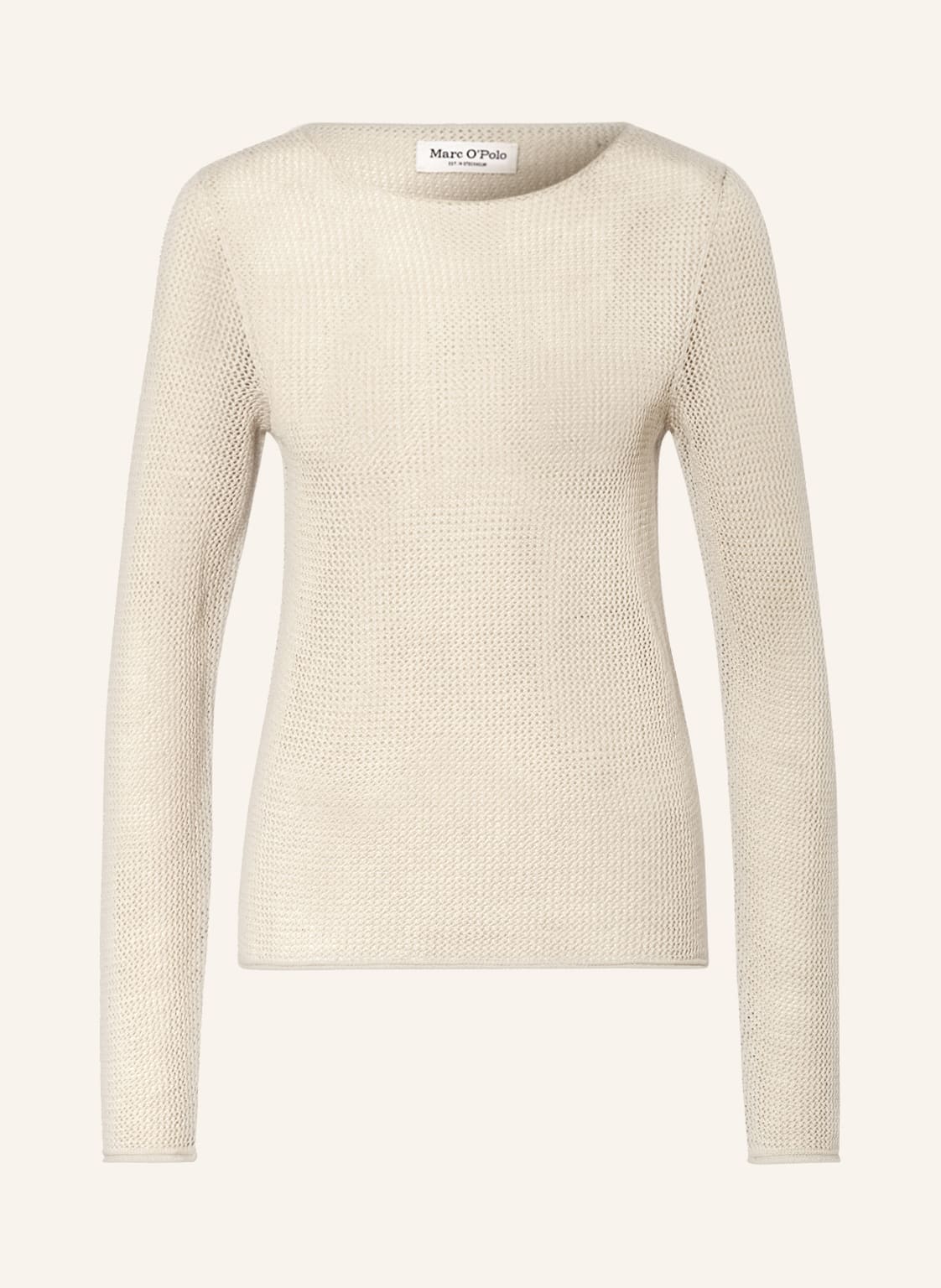 Image of Marc O'polo Pullover Mit Leinen beige