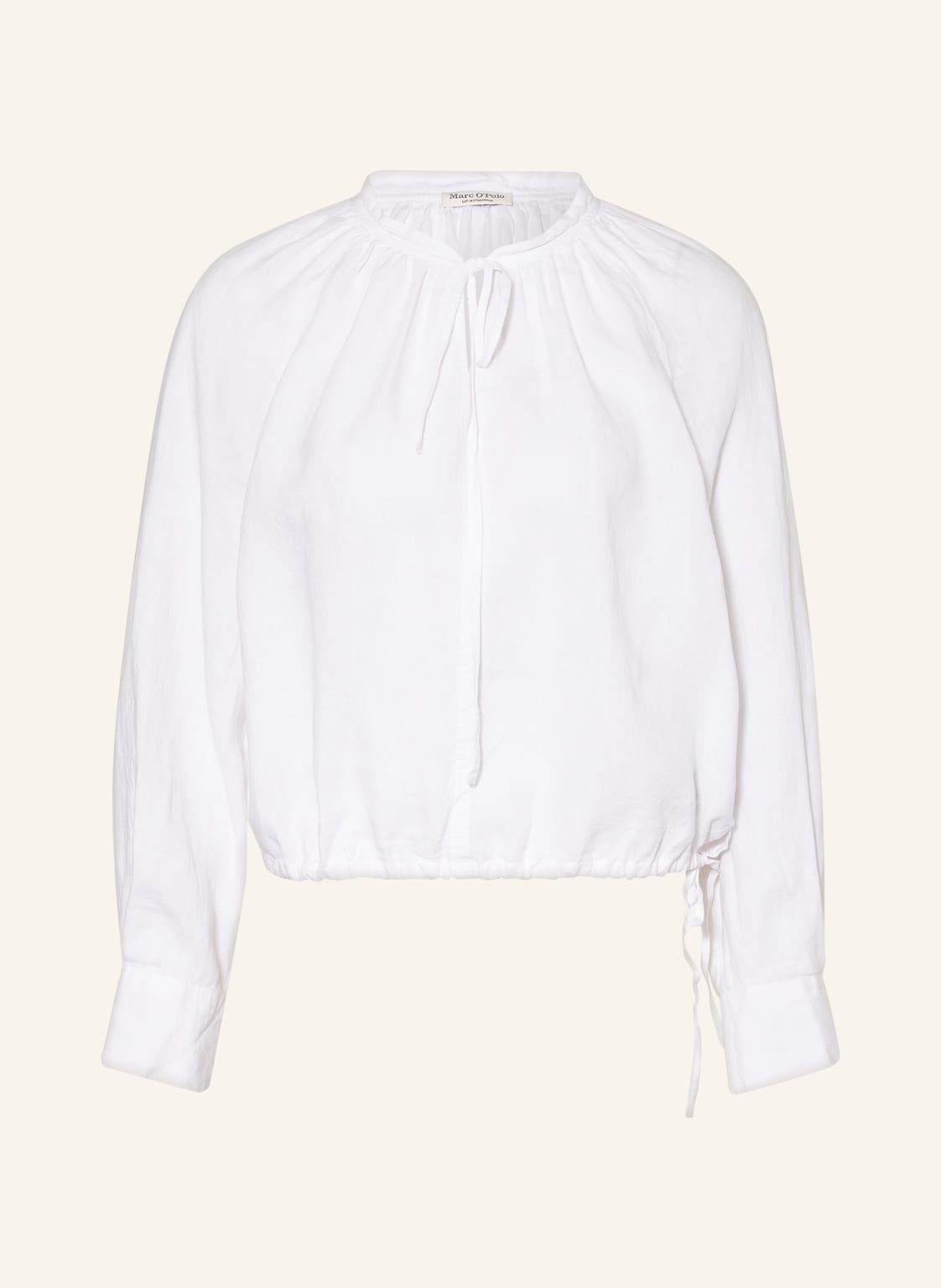 Image of Marc O'polo Blusenshirt Aus Leinen weiss