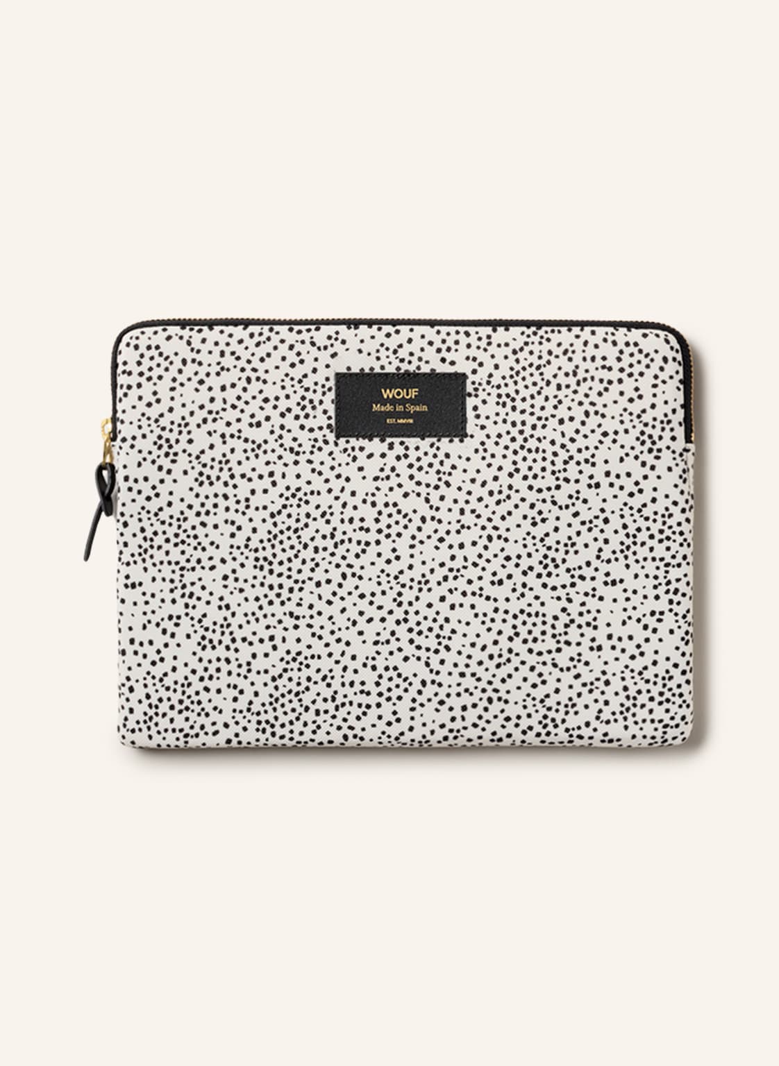 Image of Wouf Tablet-Hülle Dottie weiss