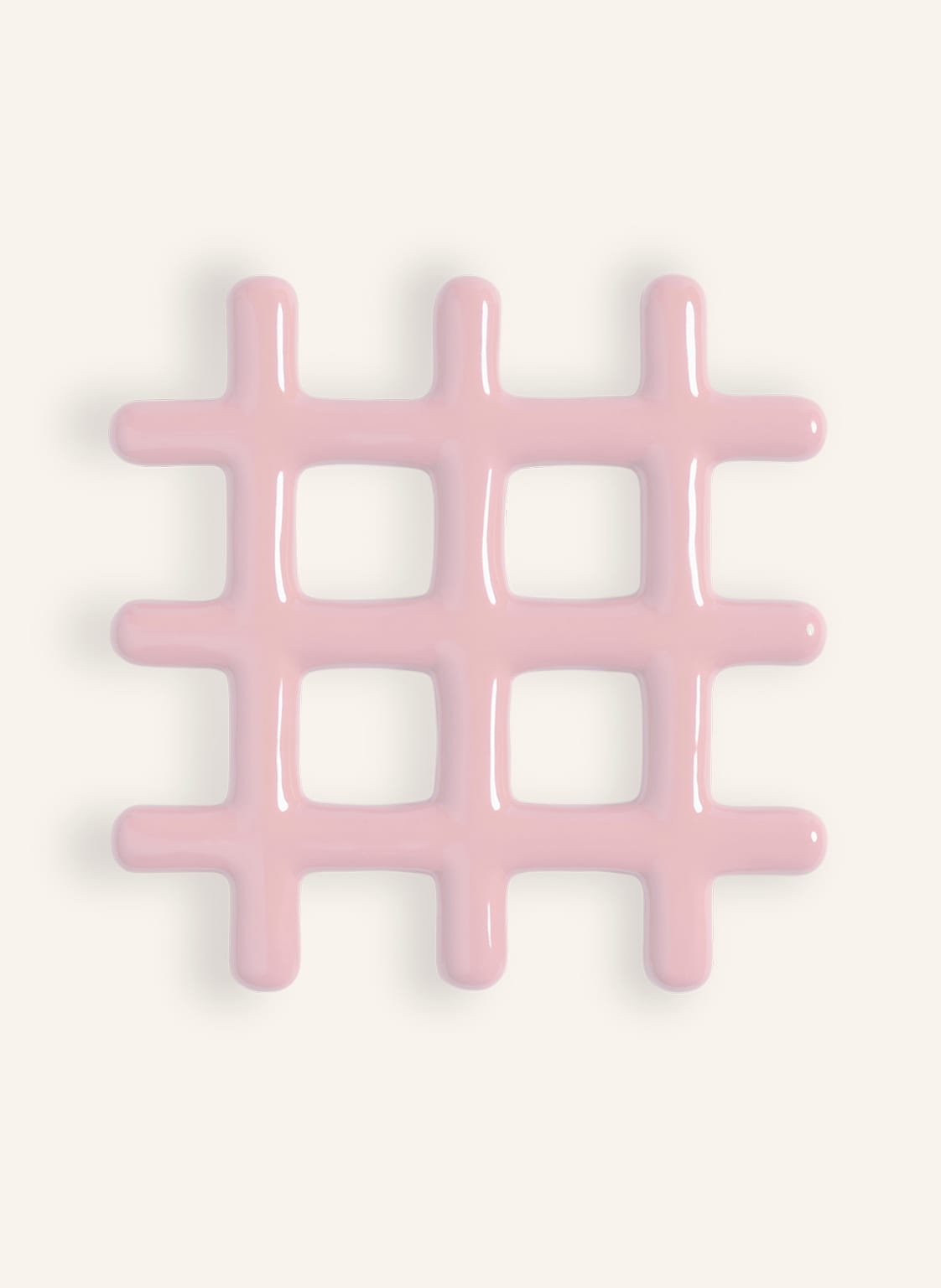 Image of &K Amsterdam Untersetzer Grid rosa