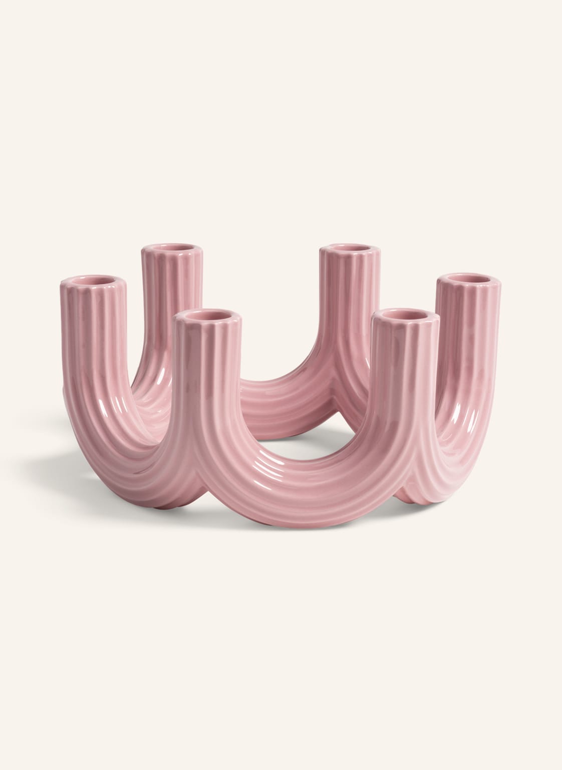 Image of &K Amsterdam Kerzenhalter Churros pink