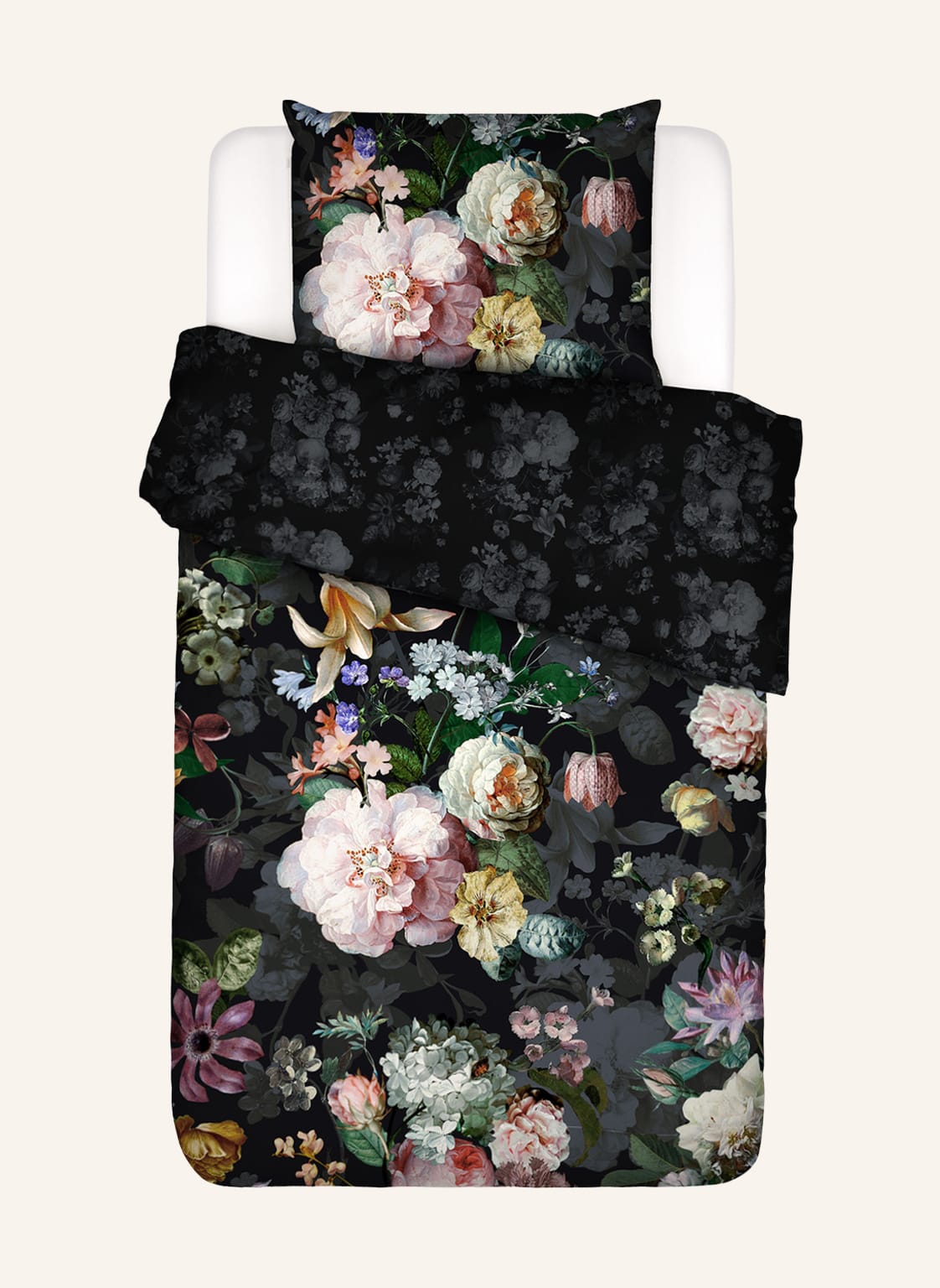 Image of Essenza Bettwäsche Fleur schwarz