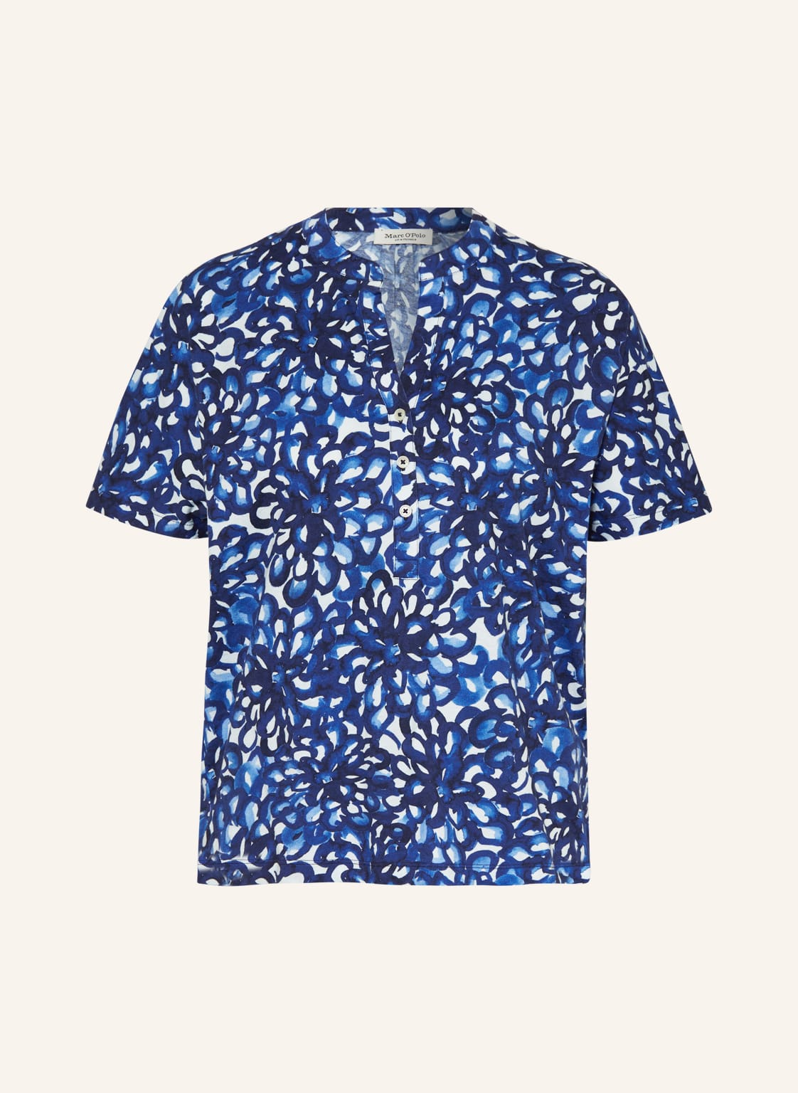 Image of Marc O'polo Blusenshirt Aus Jersey blau