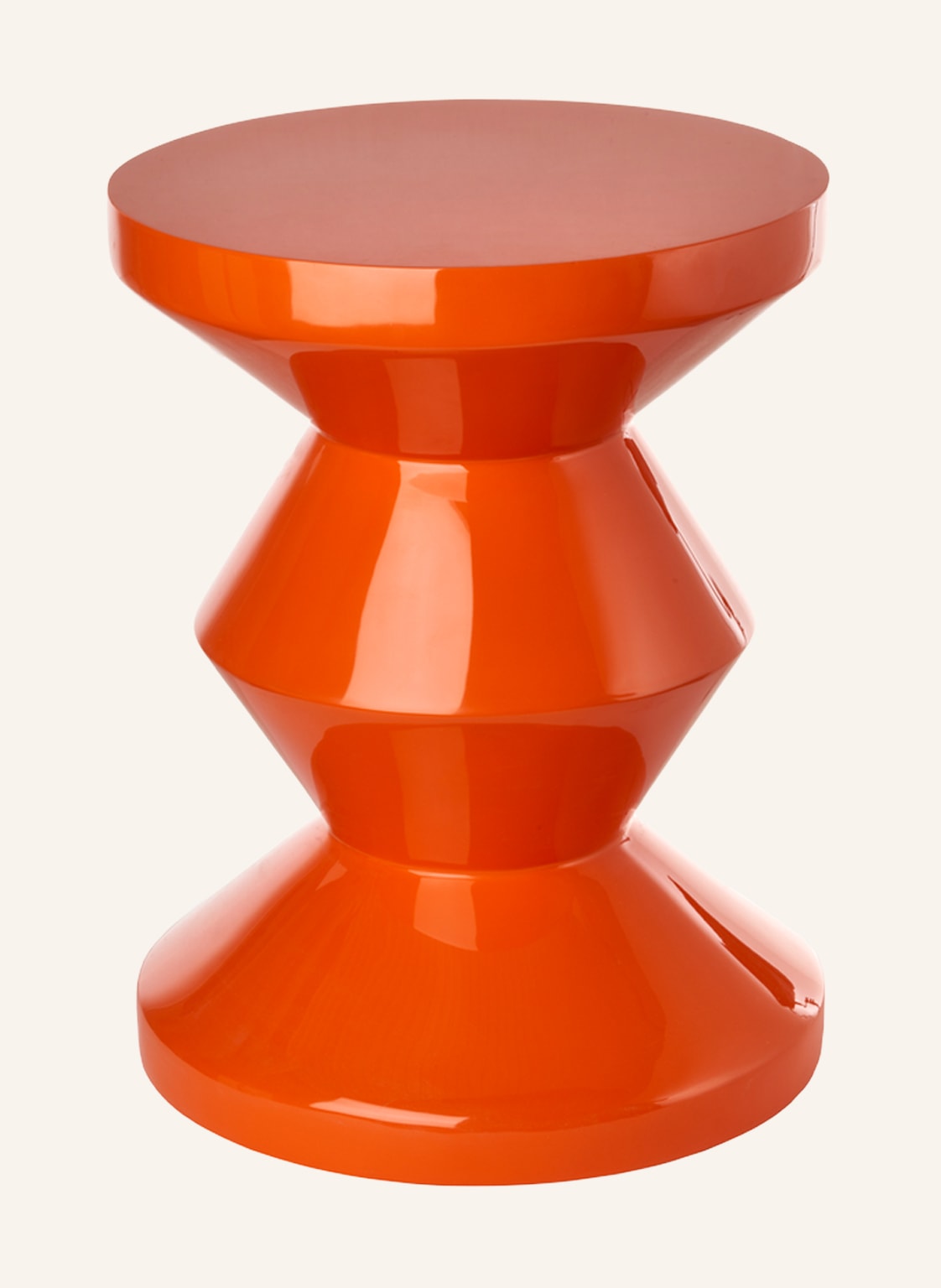 Image of Pols Potten Hocker Zig Zag orange