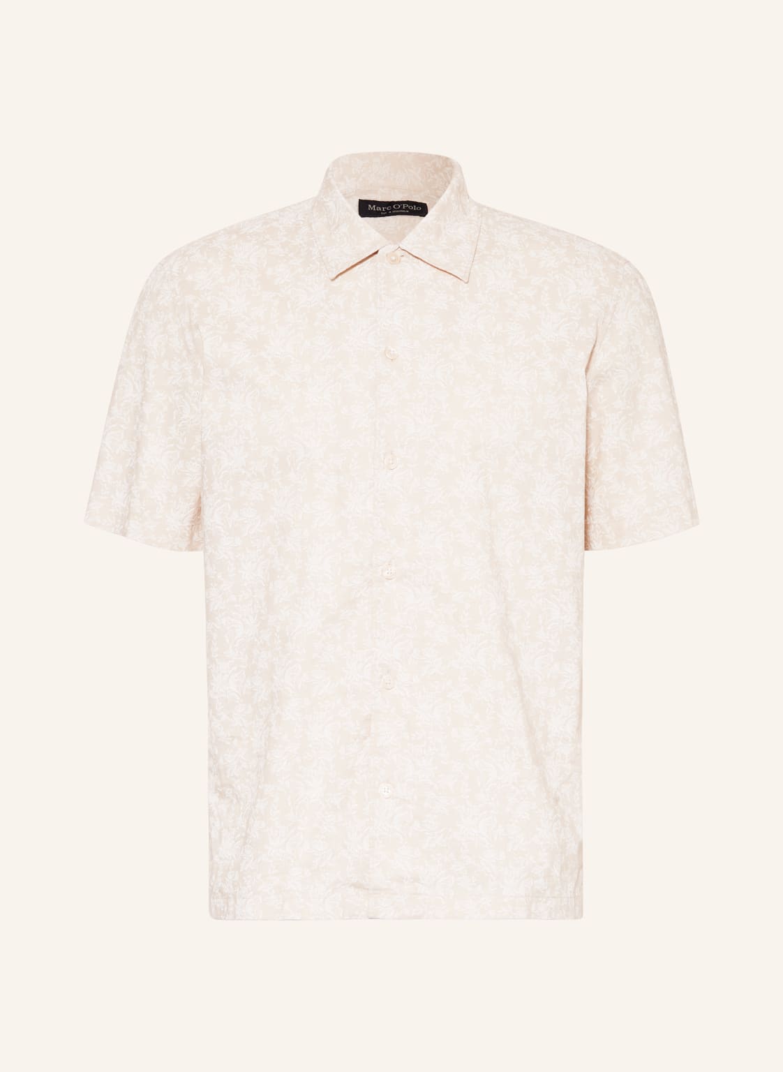 Image of Marc O'polo Kurzarm-Hemd Regular Fit grau