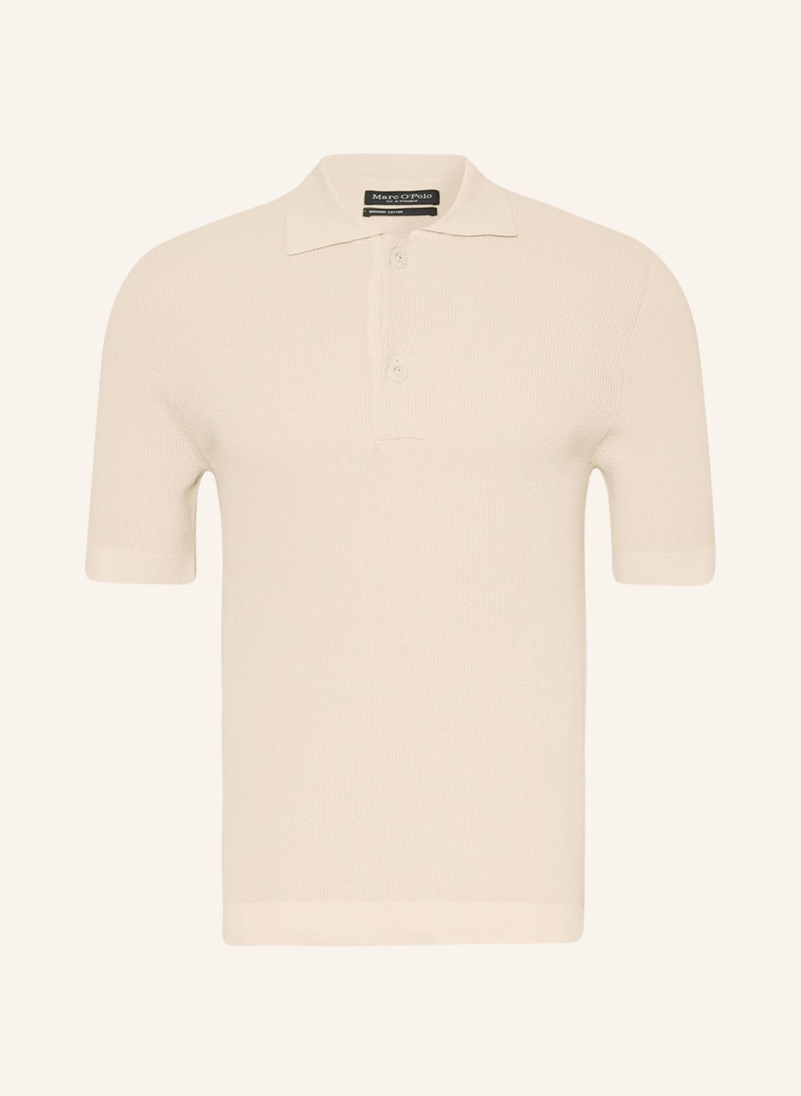 Image of Marc O'polo Strick-Poloshirt grau