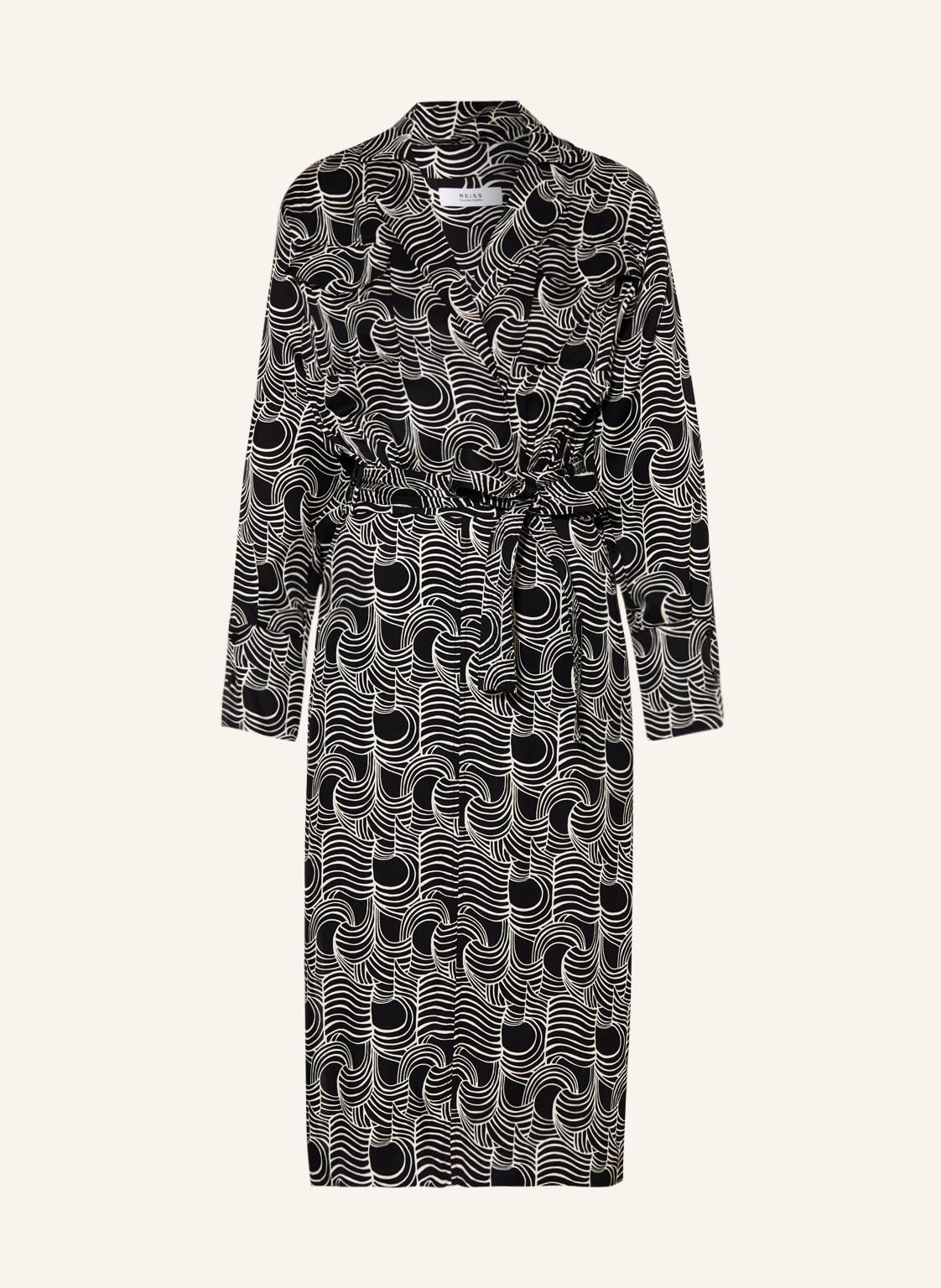 Image of Reiss Kleid Georgina schwarz