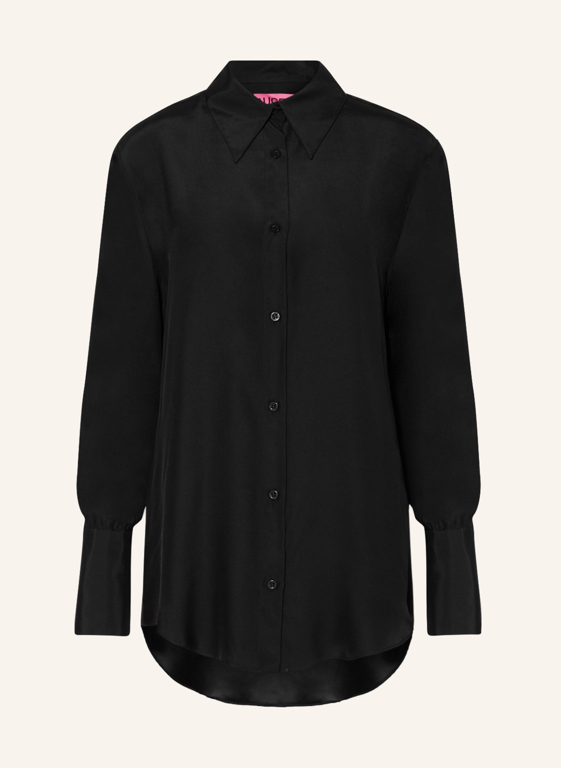 Image of gauge81 Hemdbluse Okayi Aus Seide schwarz