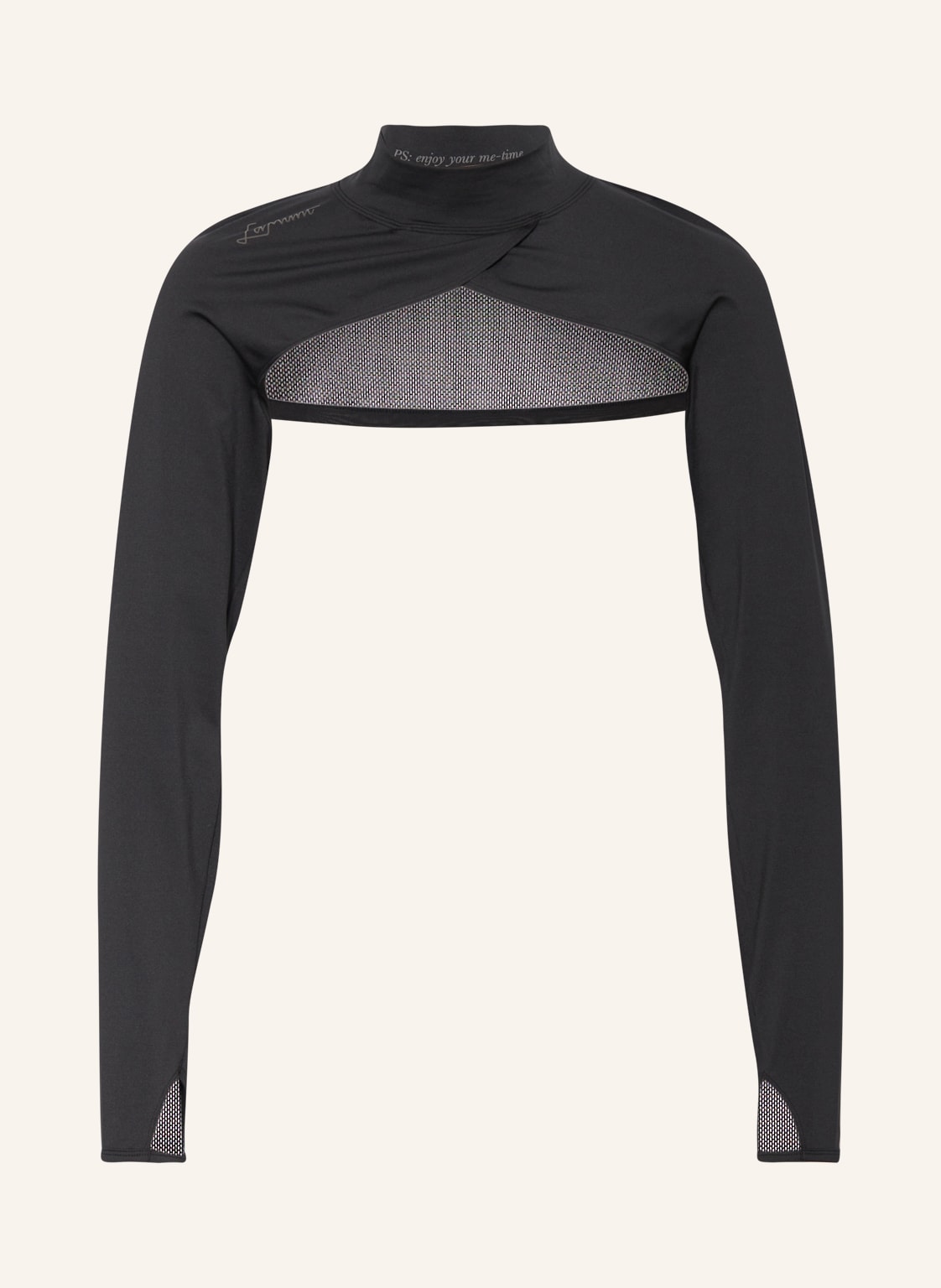 Image of Lamunt Longsleeve Mit Mesh schwarz
