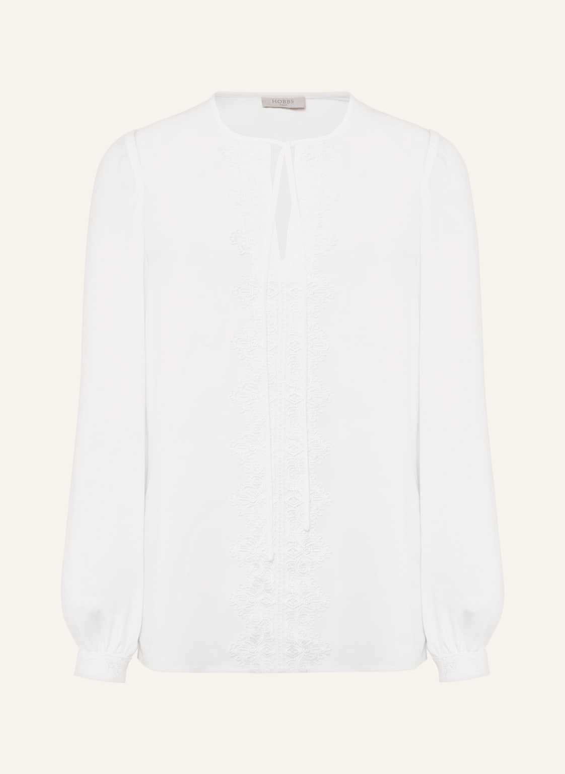 Image of Hobbs Blusenshirt Leena Mit Spitze weiss