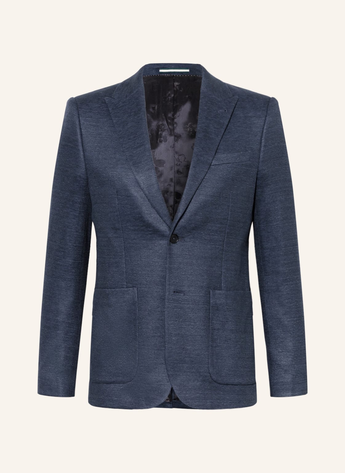 Image of Ted Baker Jerseysakko Keanuj Extra Slim Fit Mit Leinen blau