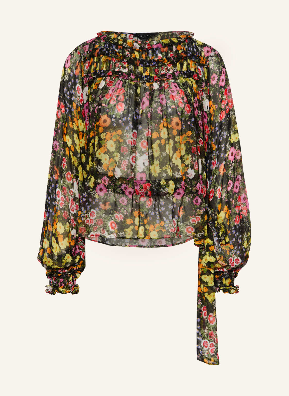 Image of Ted Baker Blusenshirt Saskiha Mit Rüschen schwarz