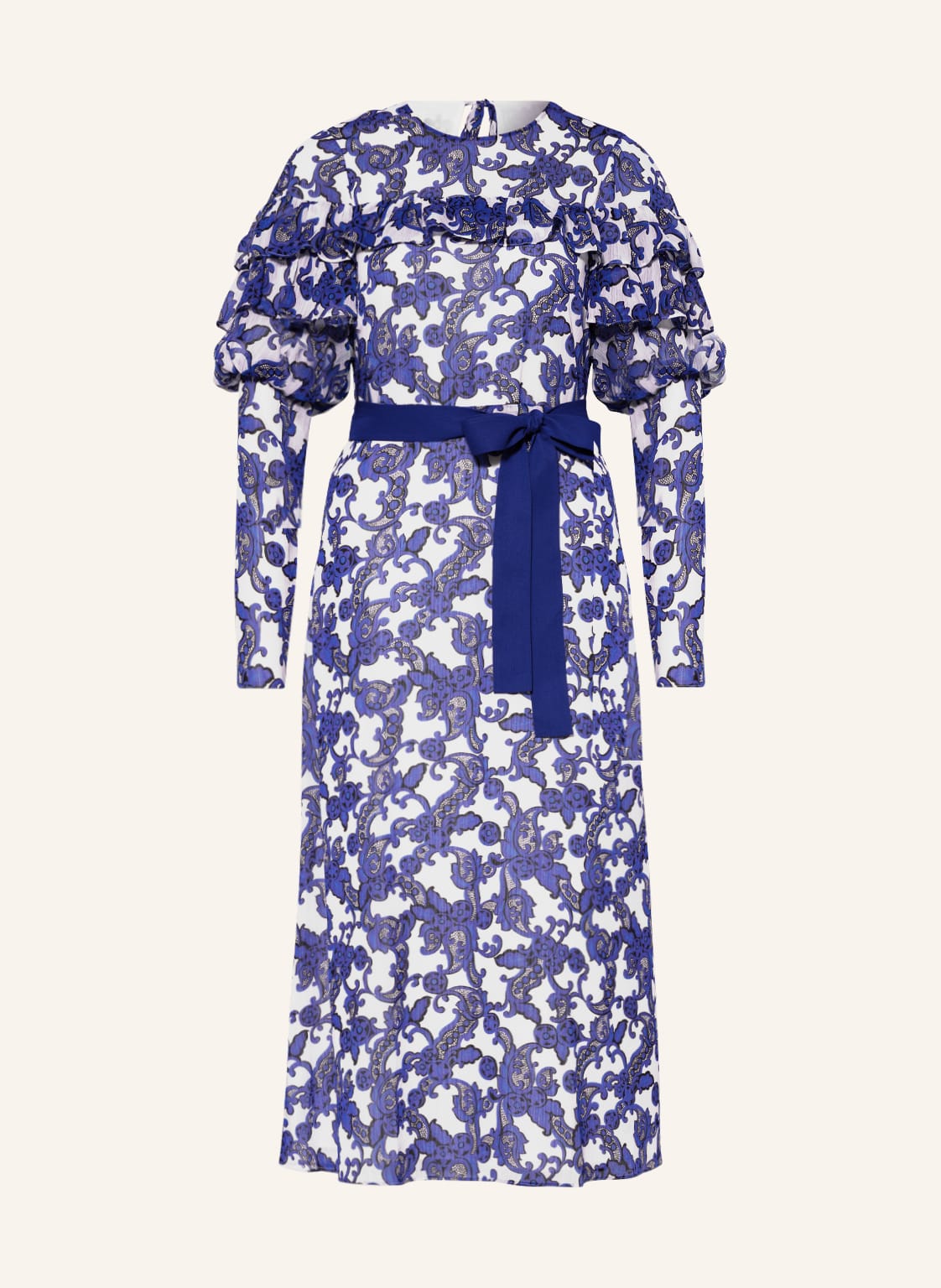 Image of Ted Baker Kleid Marquis Mit Rüschen blau