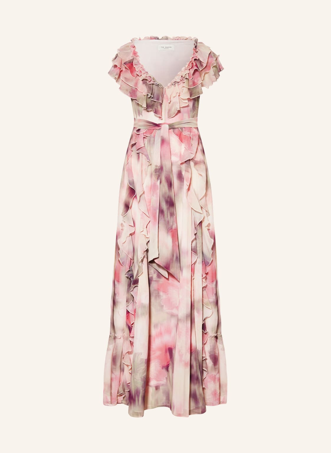 Image of Ted Baker Kleid Karenie Mit Volants rosa