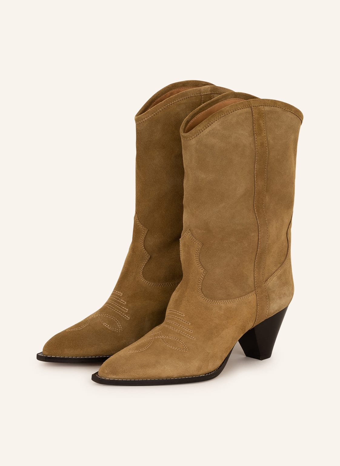 Image of Isabel Marant Cowboy Boots Luliette beige