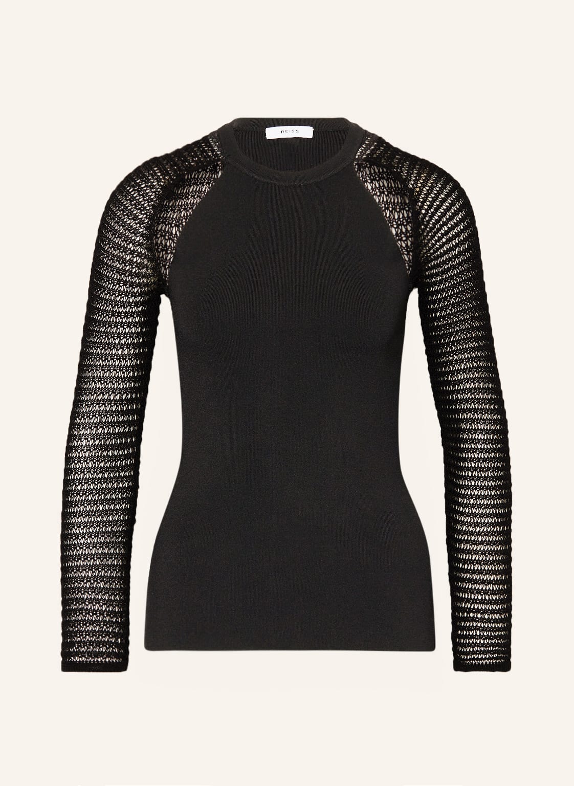 Image of Reiss Pullover Maria-Sheer Mit Cut-Outs schwarz